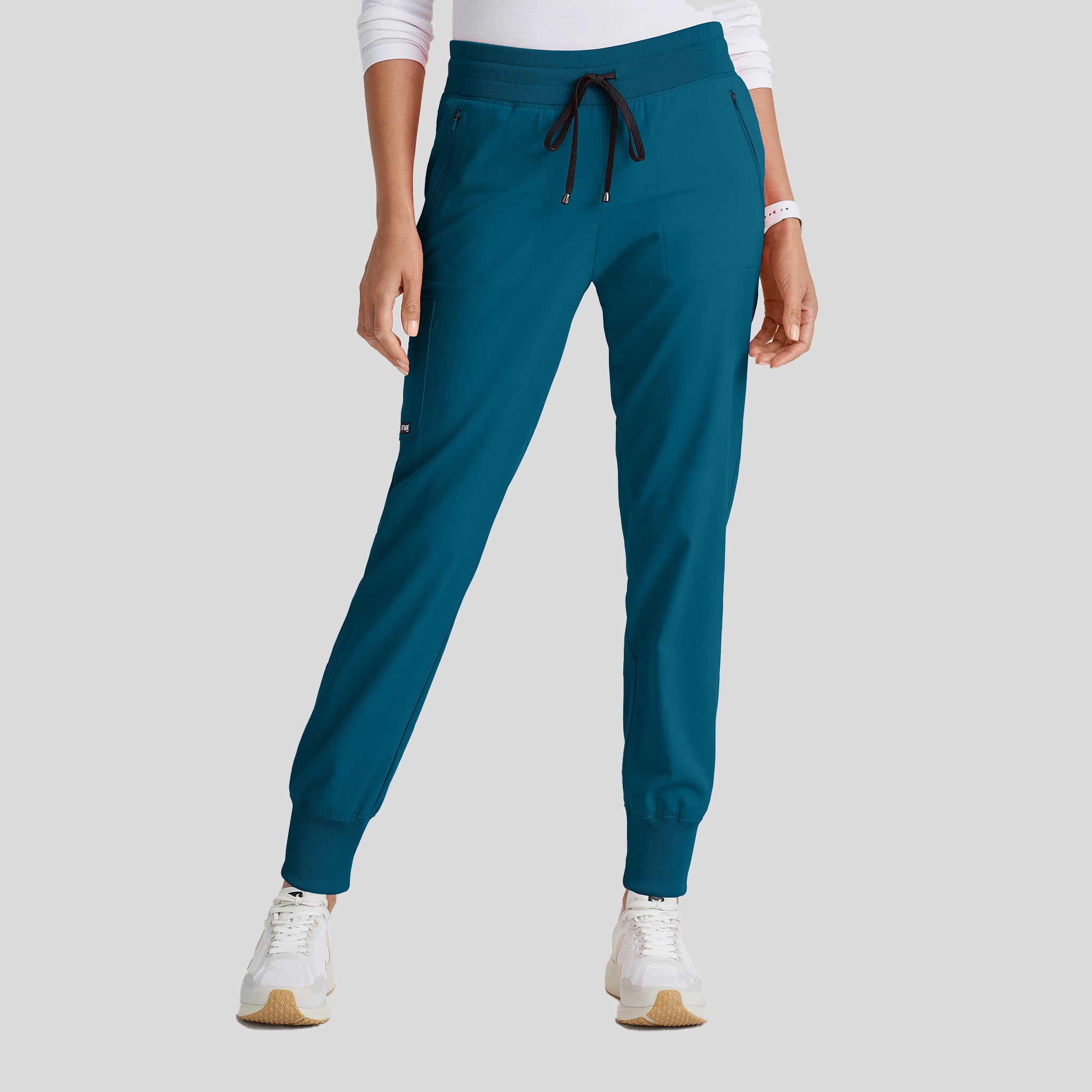 Eden 5-Pocket Mid-Rise Jogger Scrub Pant | Bahama