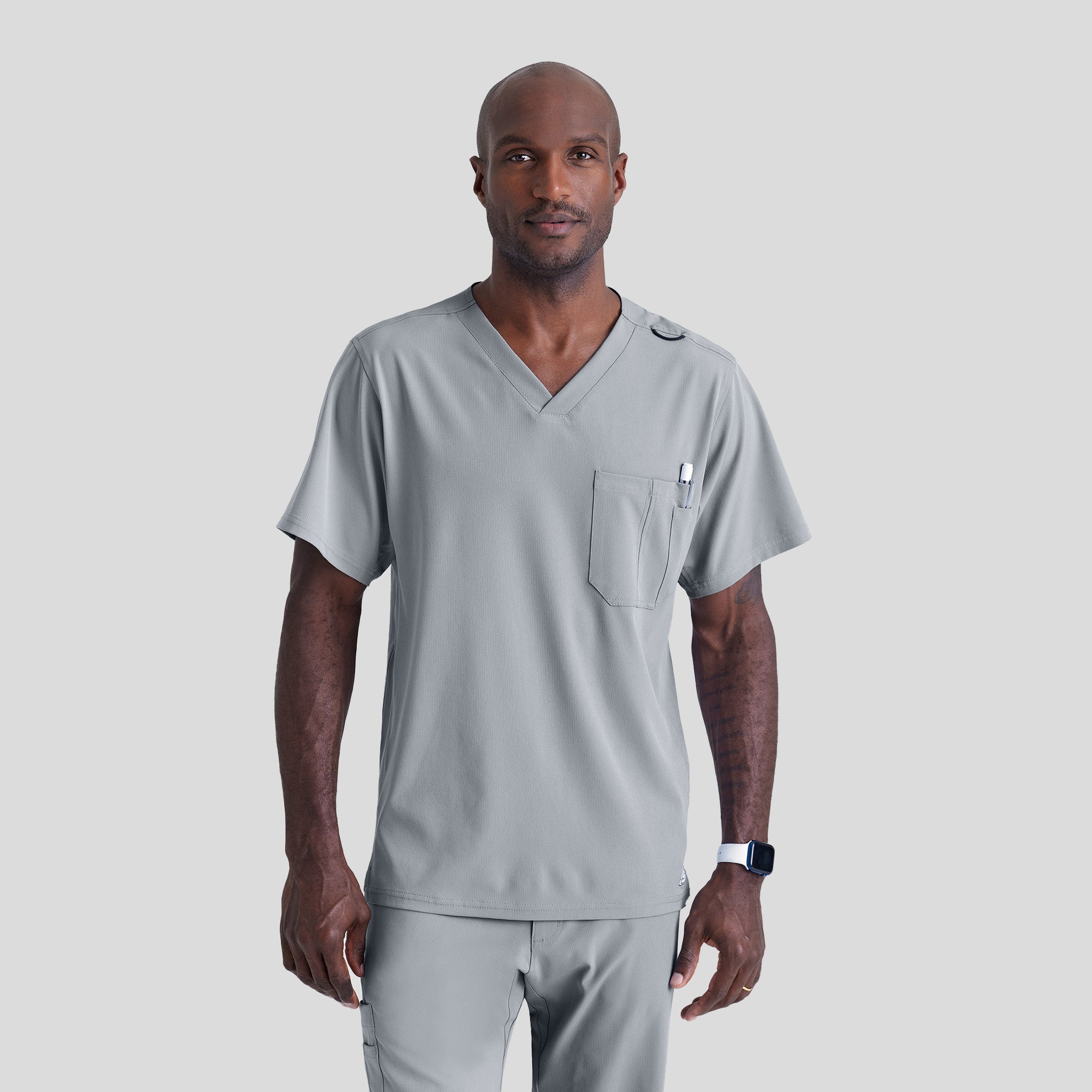 Men's Structure 1-Pocket V-Neck Scrub Top | Moonstruck