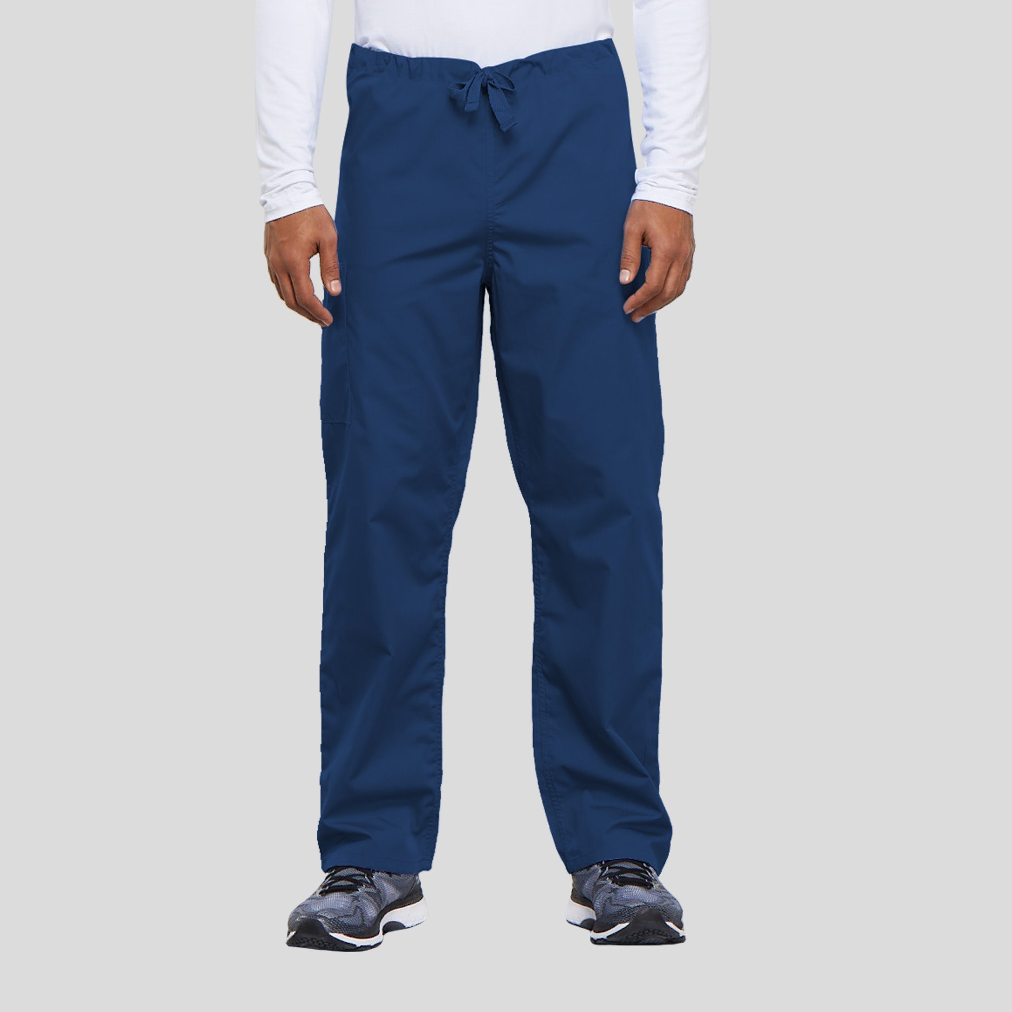 Unisex Drawstring Cargo Scrub Pant | Galaxy