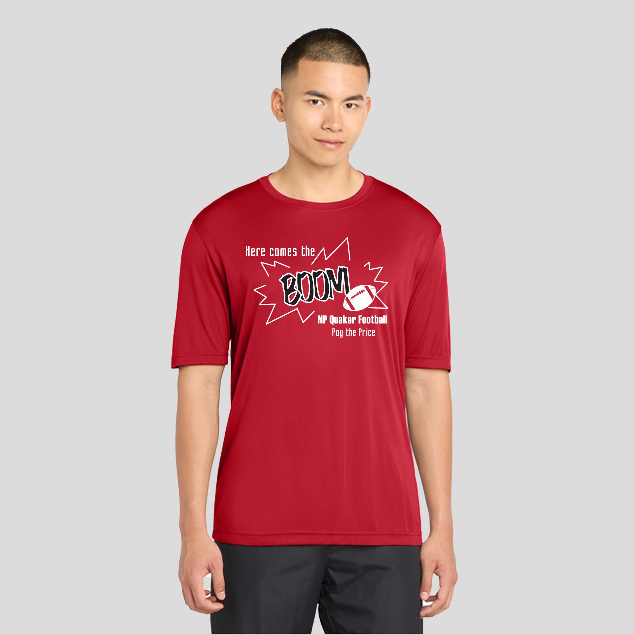 Here Comes the Boom Core Competitor Tee | Red