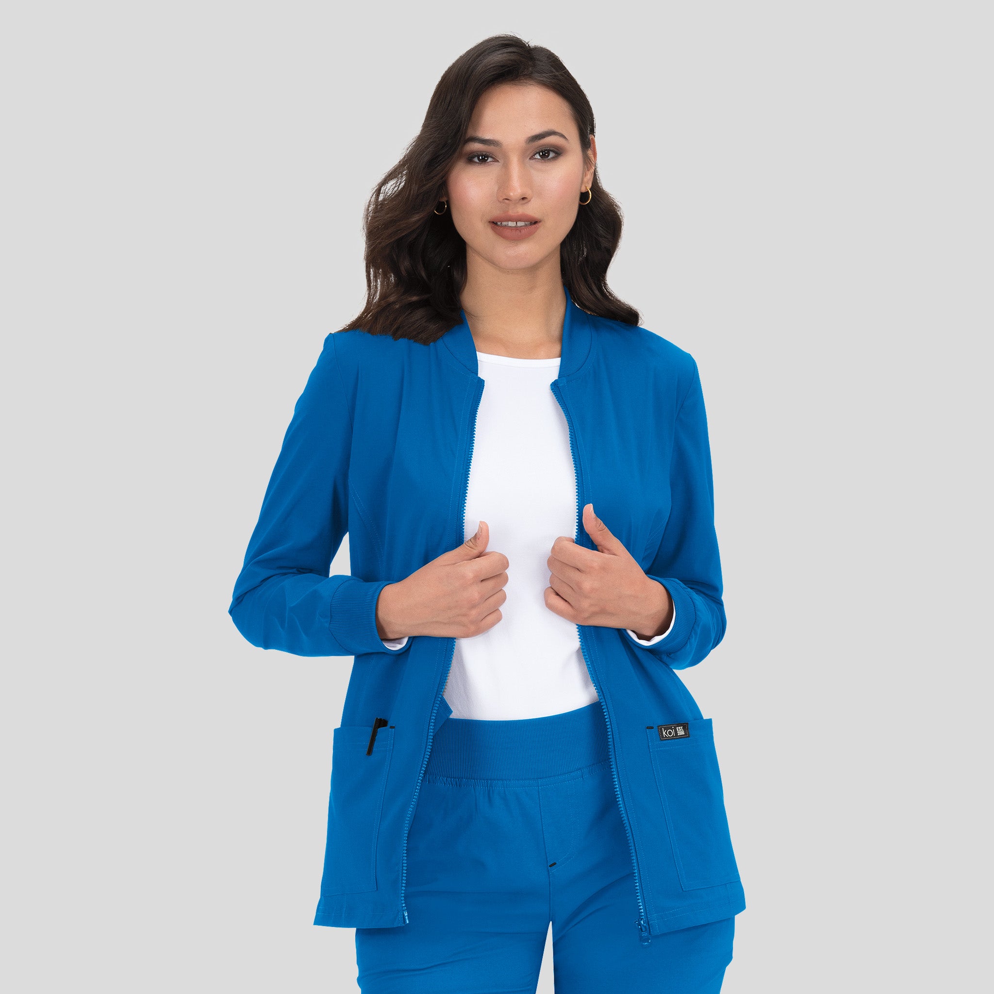 Andrea Women's 4-Pocket Stretch Jacket | Royal