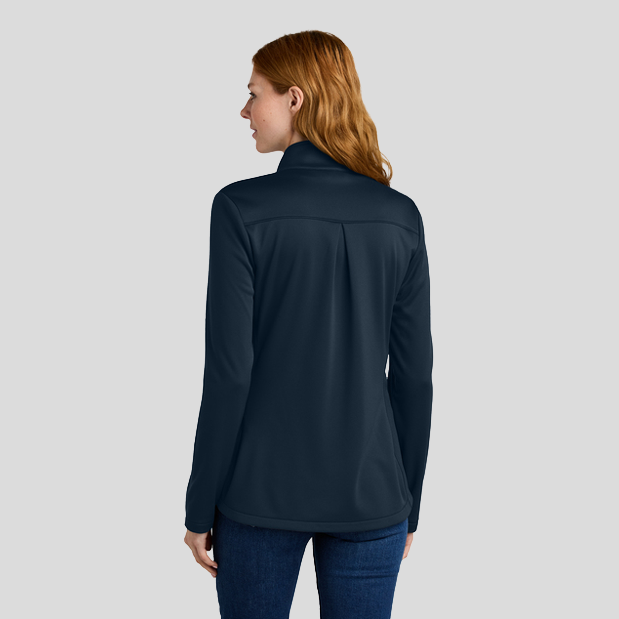 Womenβs Smooth Mid Layer Fleece Full-Zip | River Blue Navy