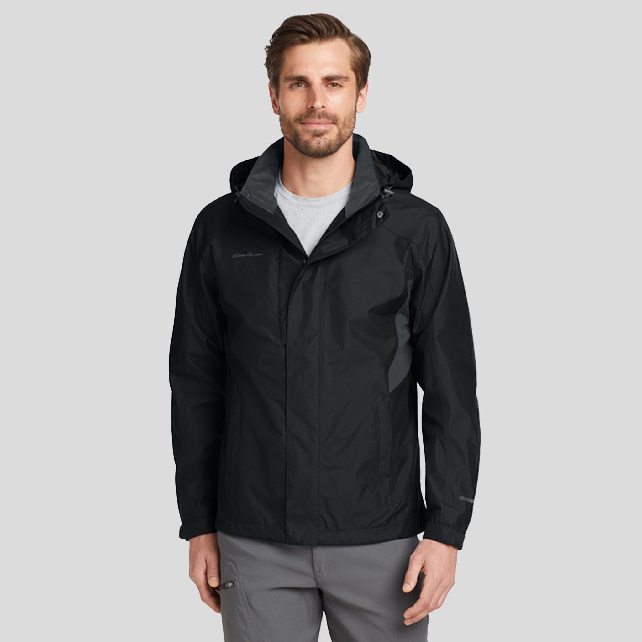 Men's Rain Jacket | Black/Steel Grey