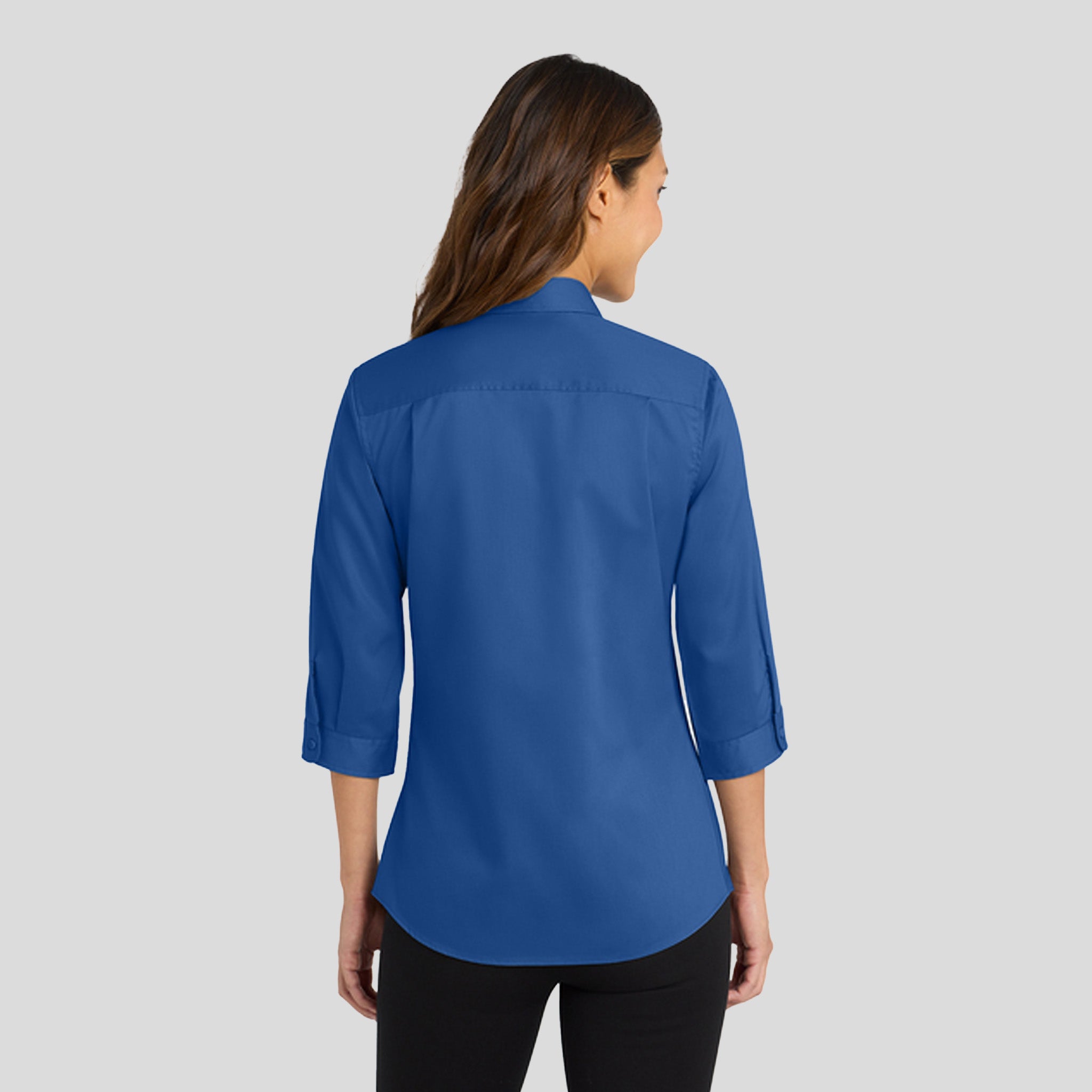 Women's 3/4-Sleeve SuperProβ’ Twill Shirt | True Blue