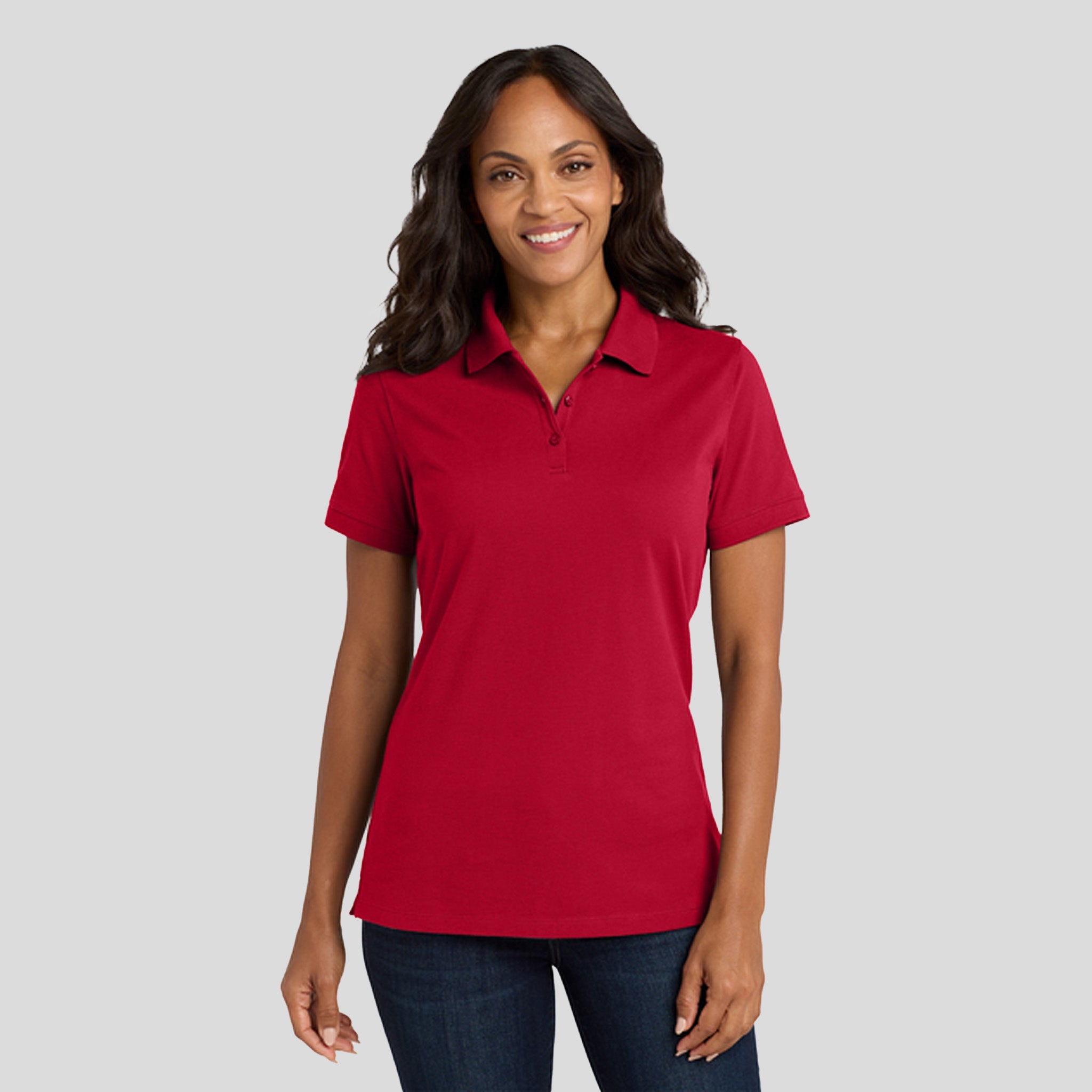 Women's EZCottonยฎ Polo | Apple Red