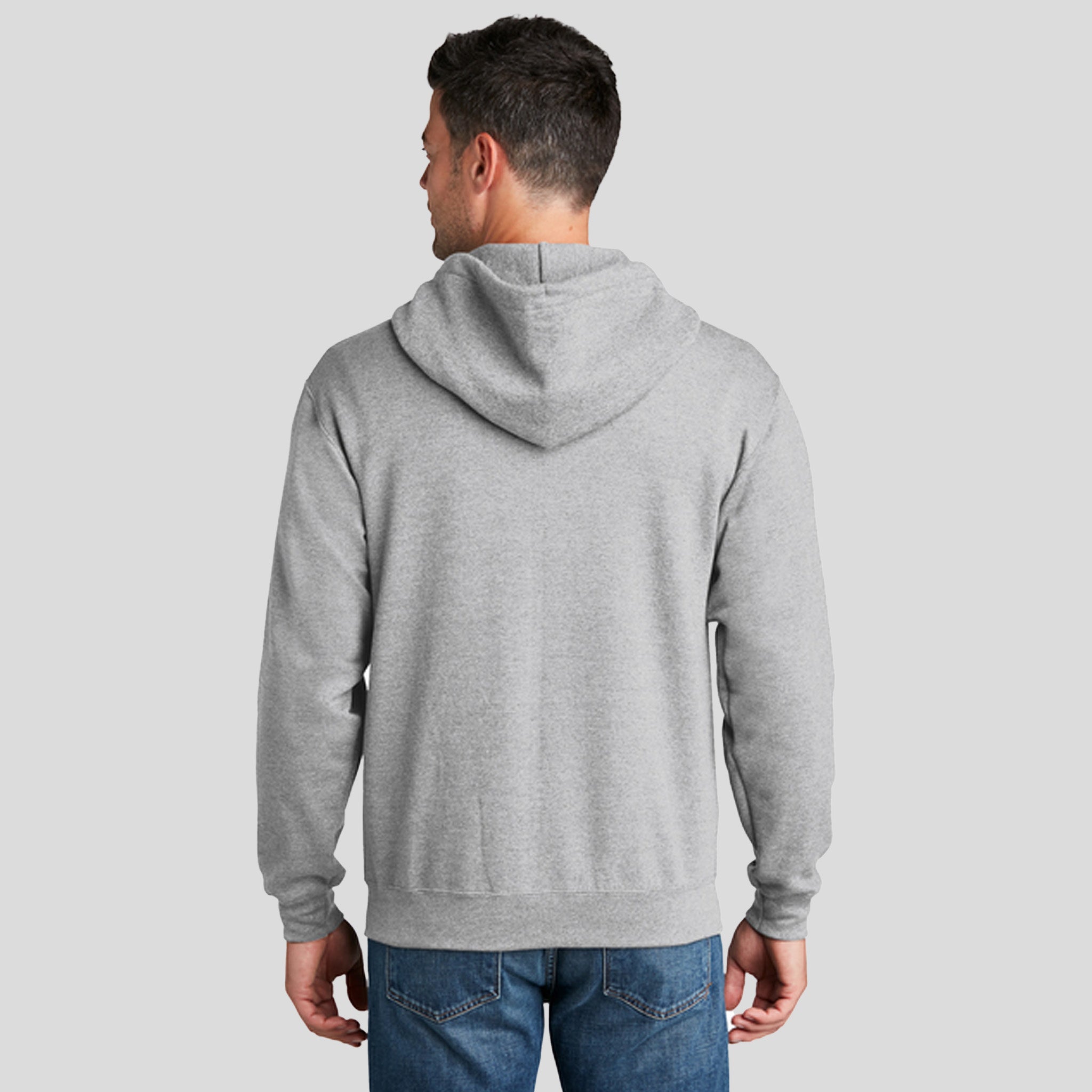 Men's Core Fleece Full-Zip Hooded Sweatshirt | Ash