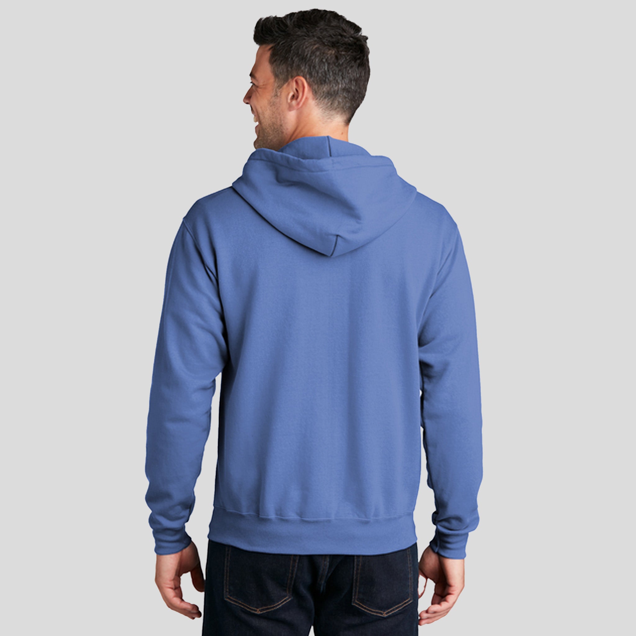 Men's Core Fleece Full-Zip Hooded Sweatshirt | Carolina Blue