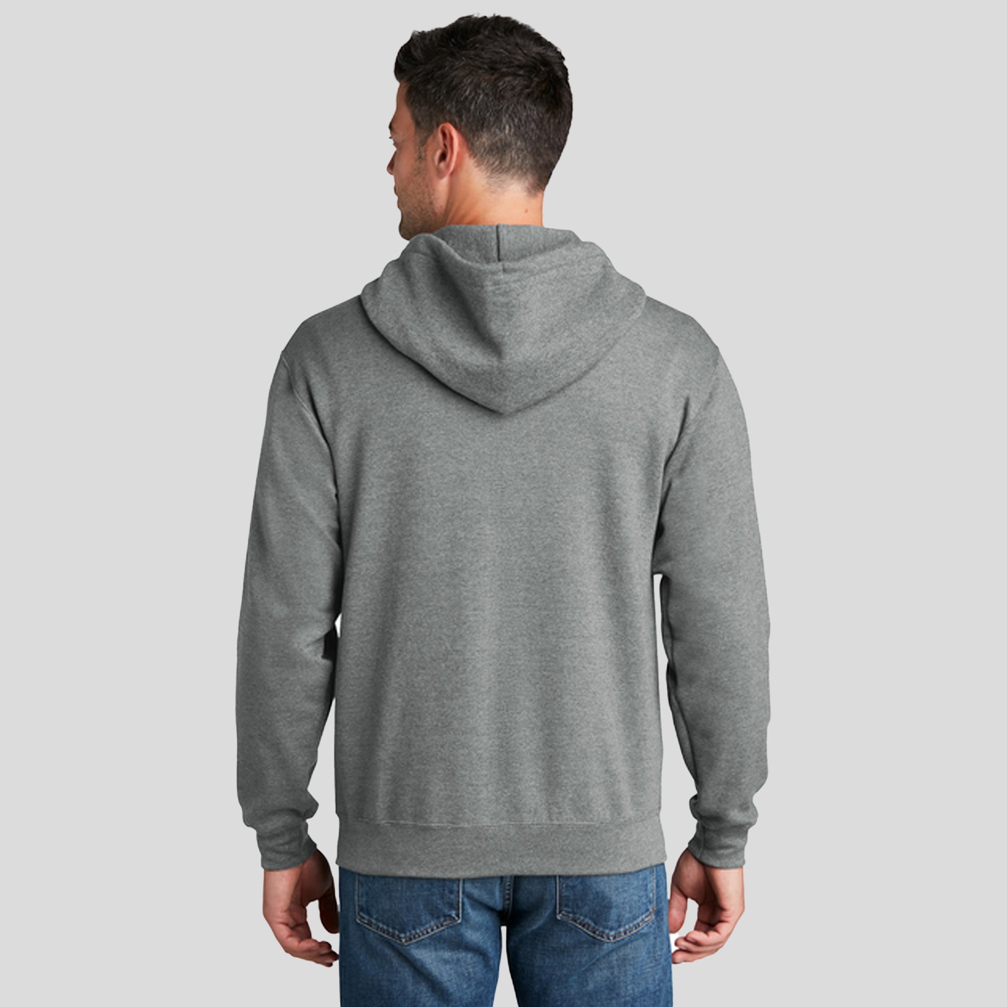 Men's Core Fleece Full-Zip Hooded Sweatshirt | Graphite Heather