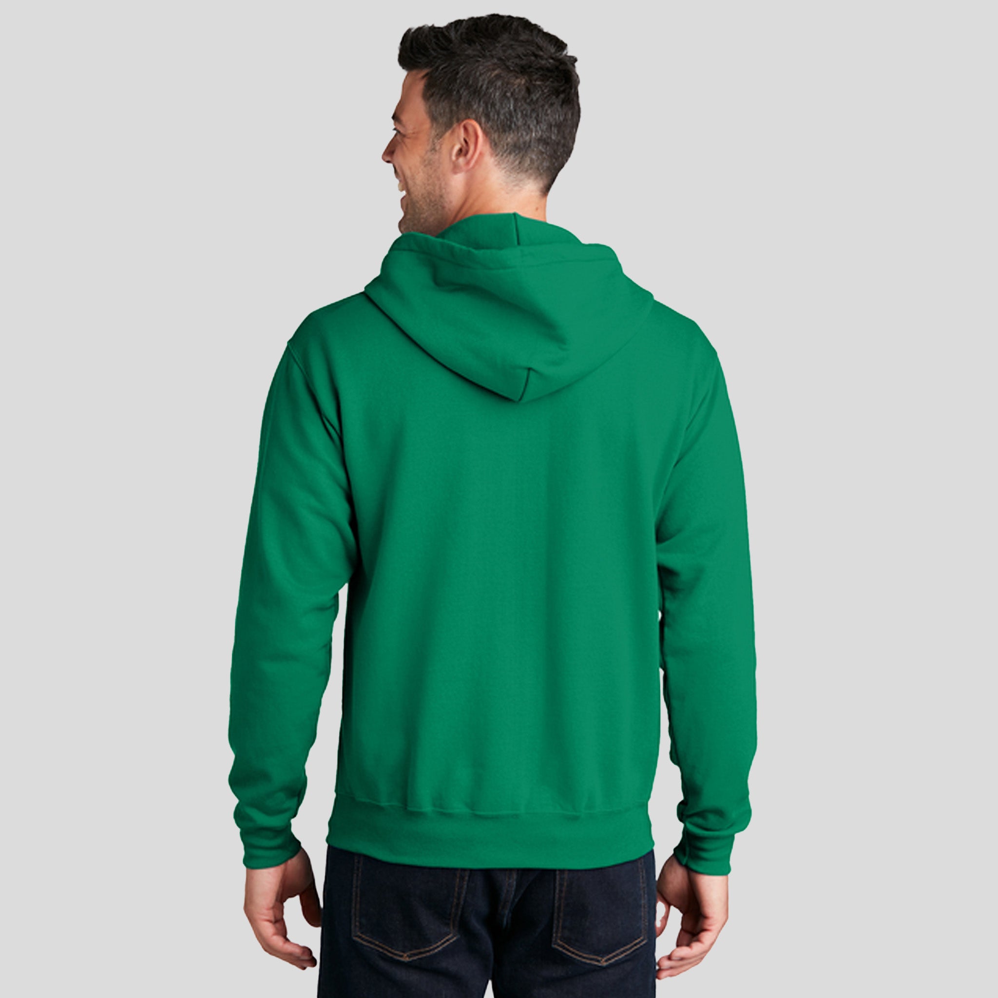 Men's Core Fleece Full-Zip Hooded Sweatshirt | Kelly
