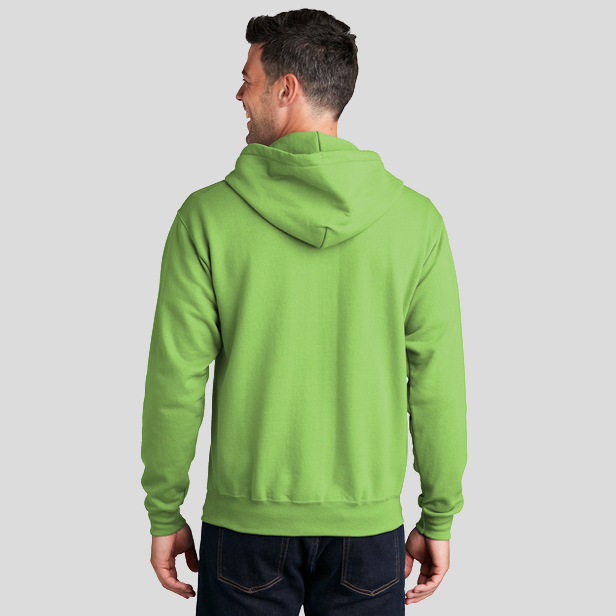 Men's Core Fleece Full-Zip Hooded Sweatshirt | Lime