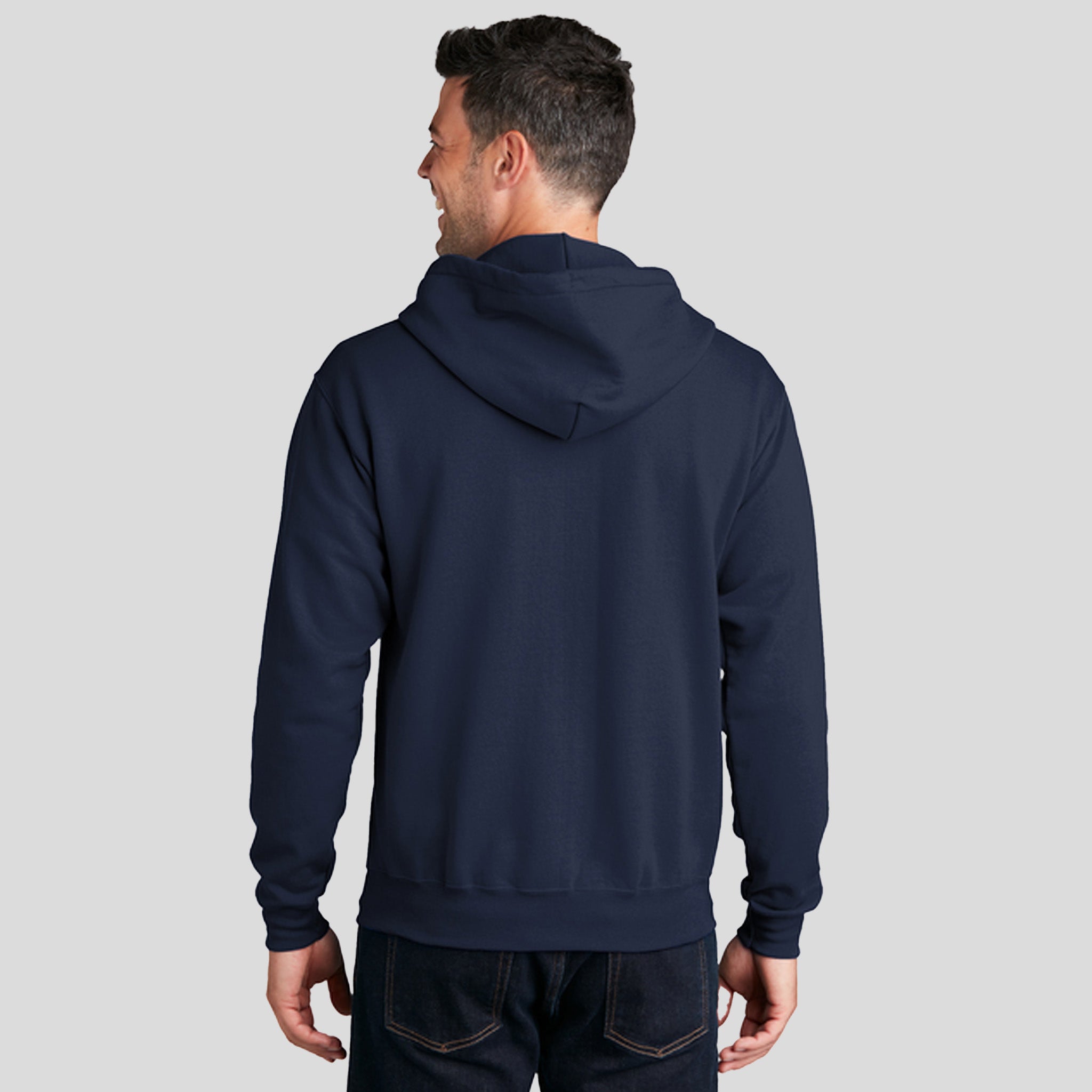 Men's Core Fleece Full-Zip Hooded Sweatshirt | Navy