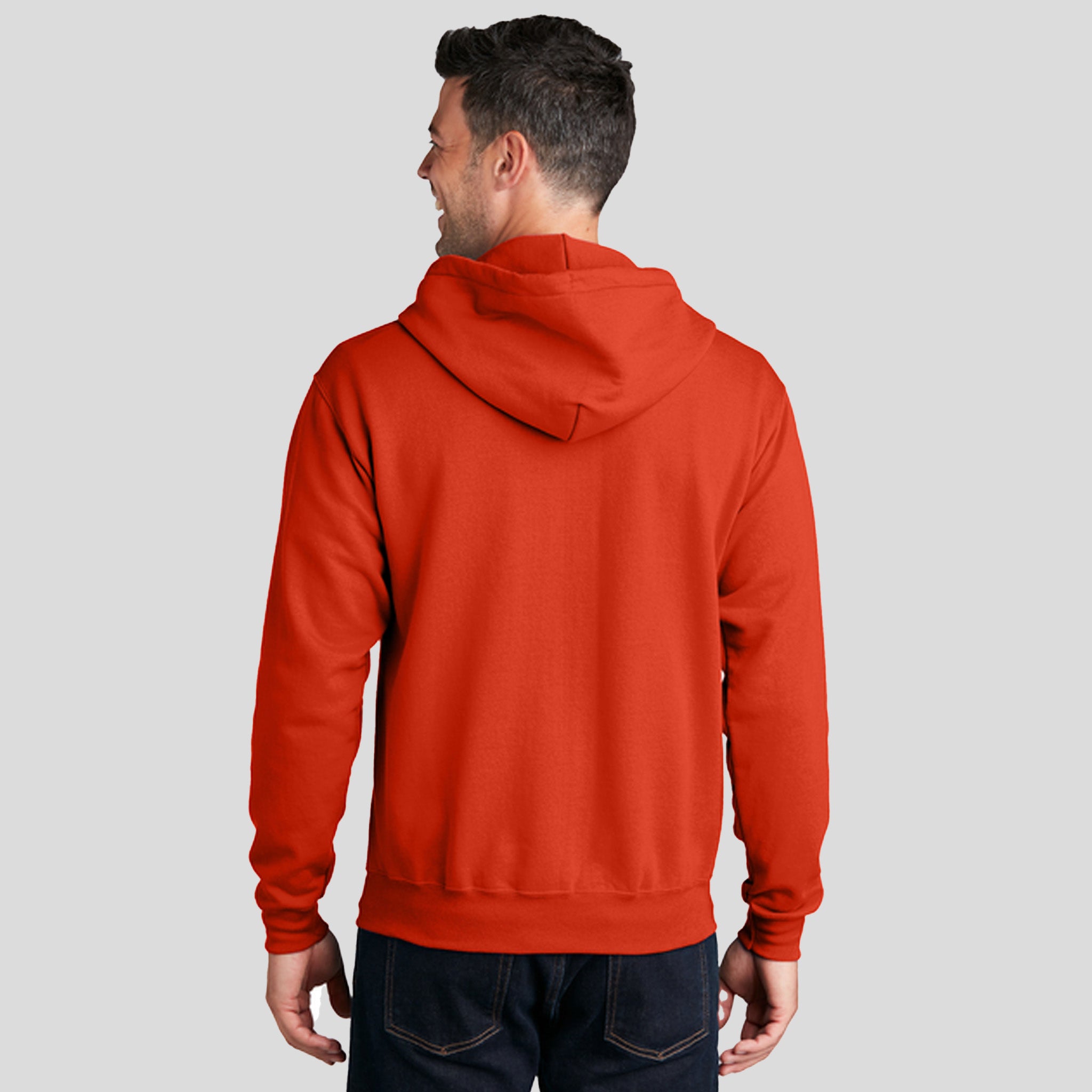 Men's Core Fleece Full-Zip Hooded Sweatshirt | Orange