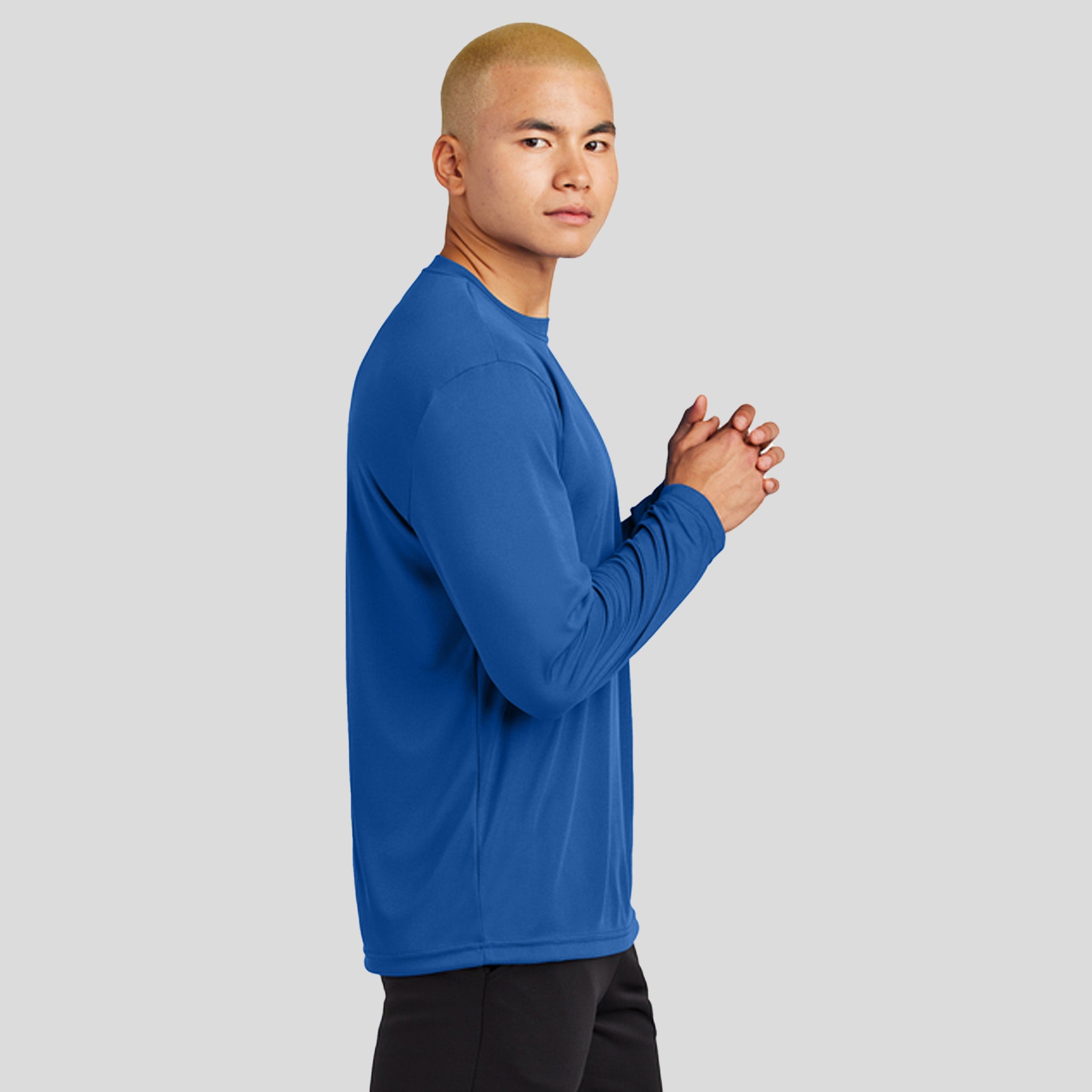 Men's Tall Long Sleeve PosiCharge® Competitor™ Tee | True Royal