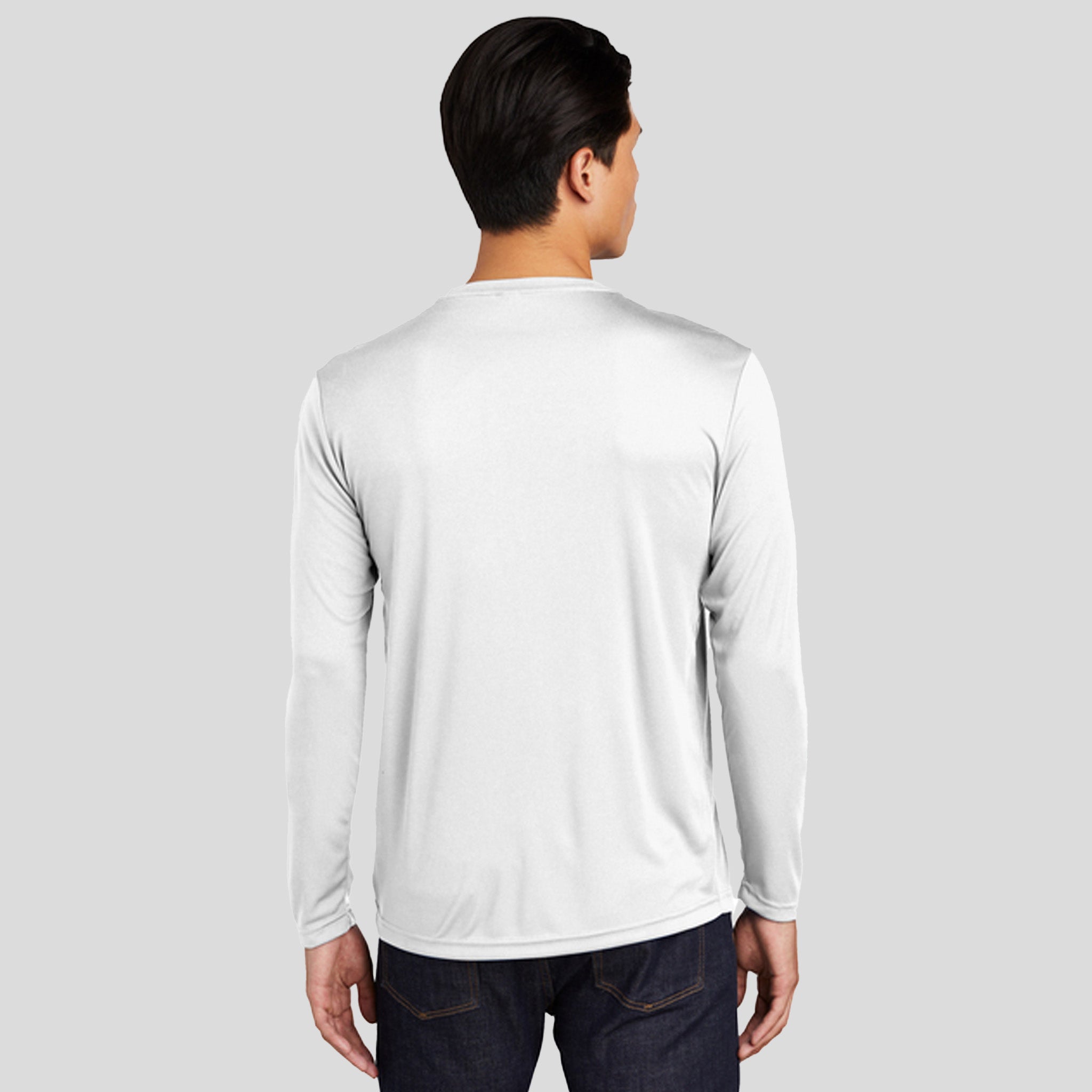 Men's Tall Long Sleeve PosiCharge® Competitor™ Tee | White