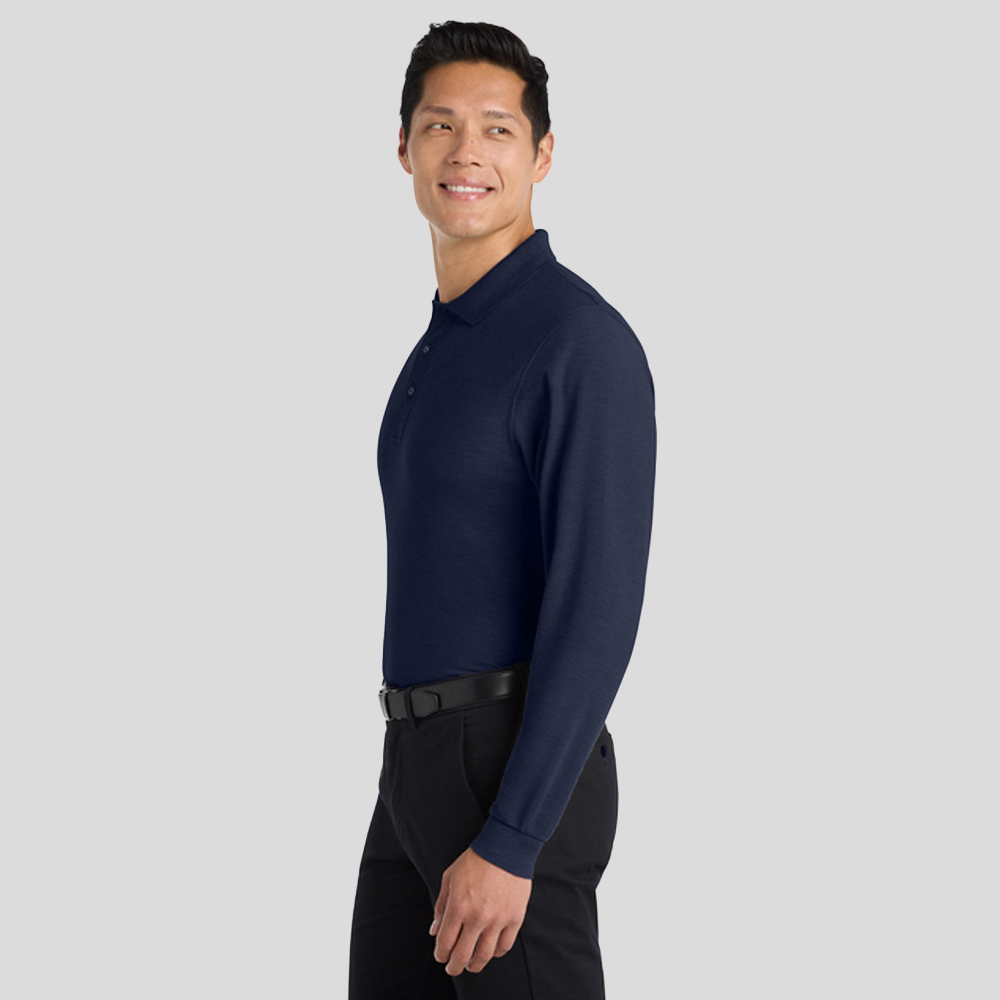 Silk Touchβ’ Long Sleeve Polo | Navy