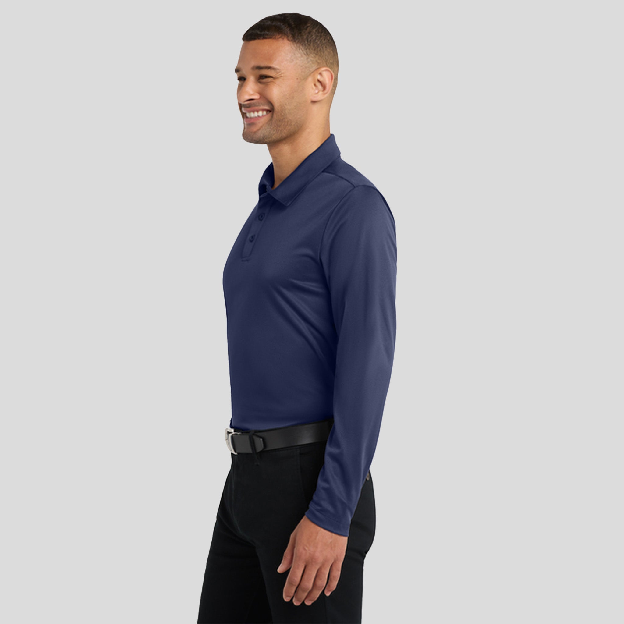 Silk Touch™ Performance Long Sleeve Polo | Navy