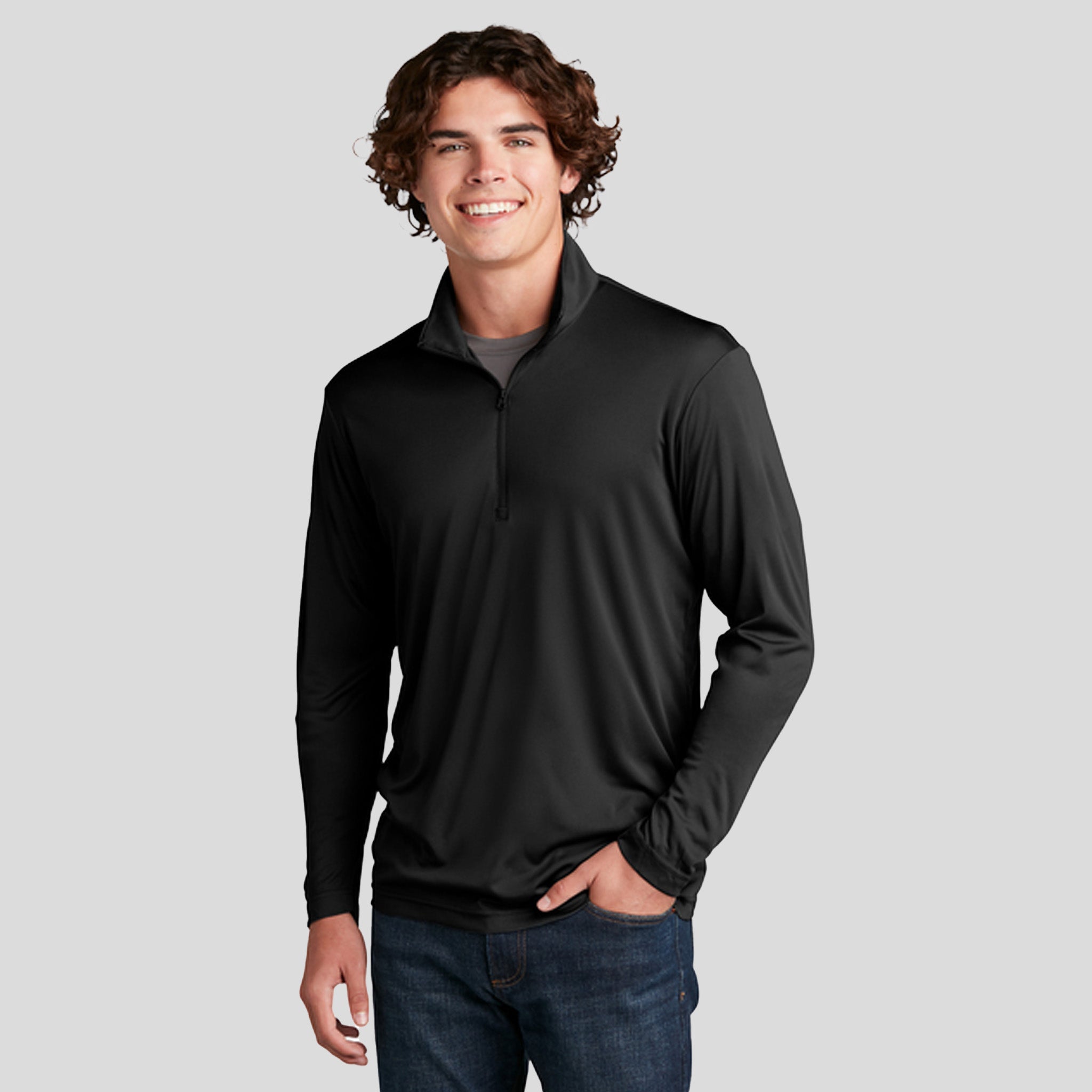 Men's PosiChargeยฎ Competitorโข 1/4-Zip Pullover | Black