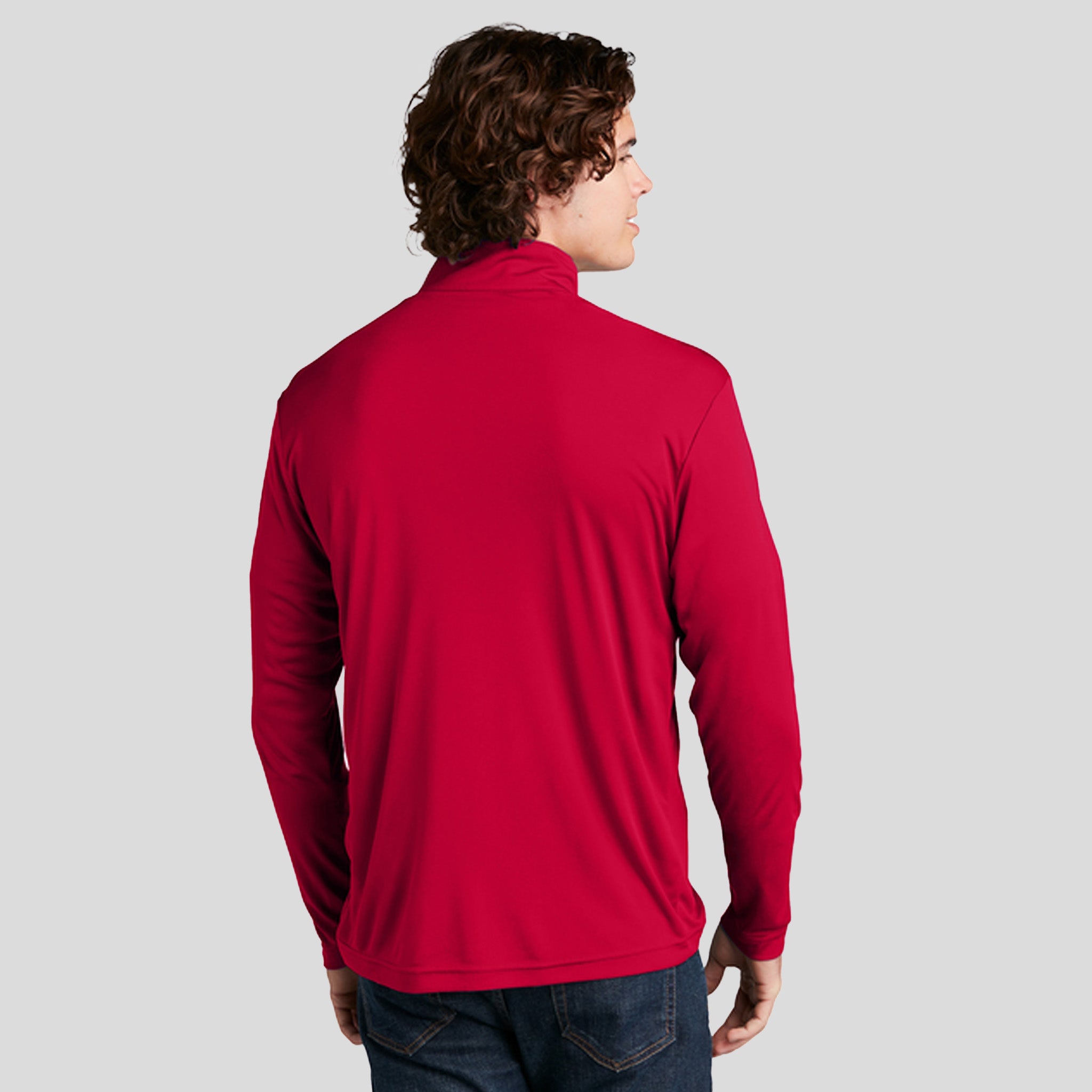 Men's PosiChargeยฎ Competitorโข 1/4-Zip Pullover | Deep Red