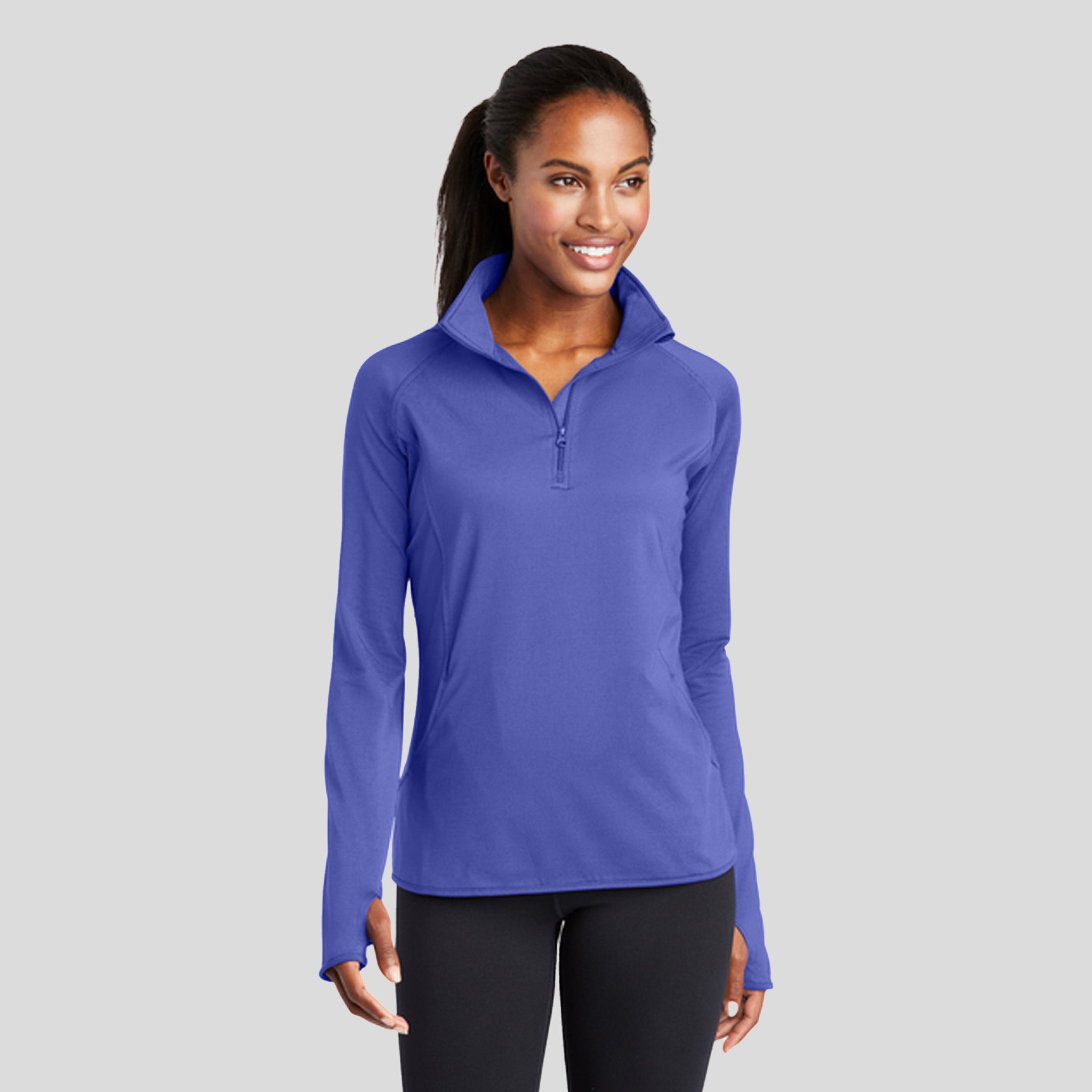 Women's Sport-Wickยฎ Stretch 1/4-Zip Pullover | Iris Purple