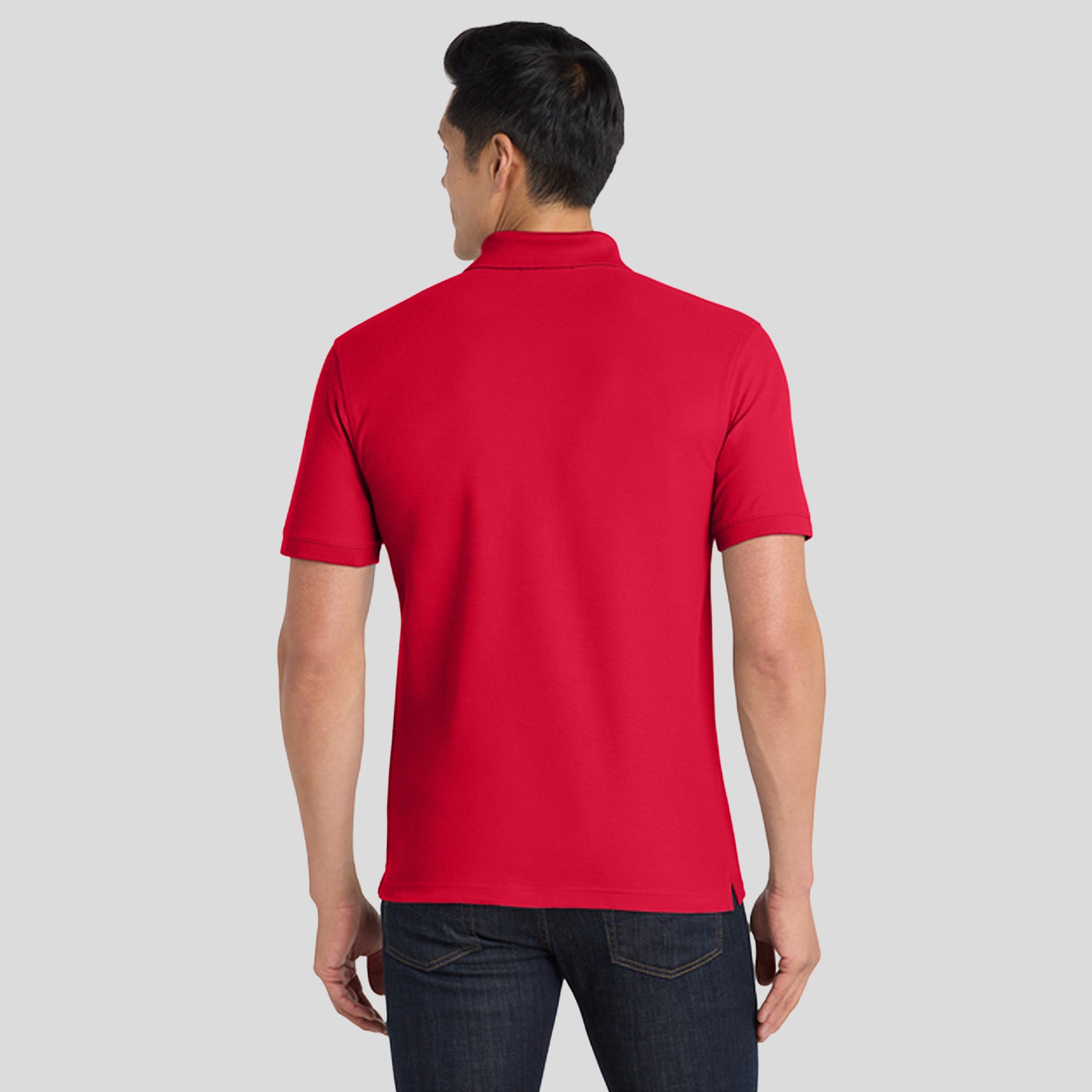 Men's Core Classic Pique Polo | Rich Red
