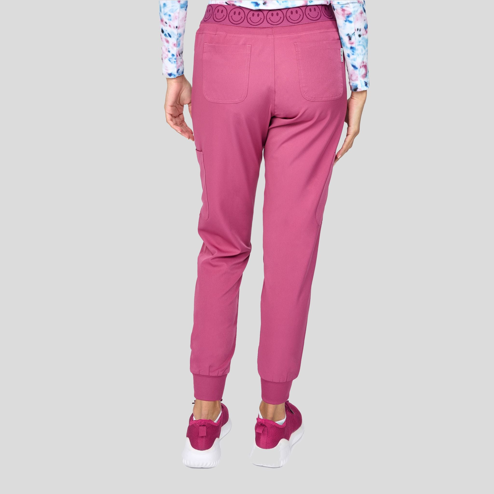 Smile Jogger Pant | Deep Rose