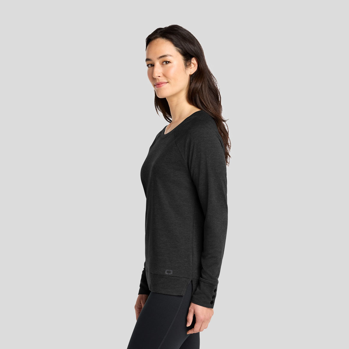 Women's Command Long Sleeve Scoop Neck | Blacktop