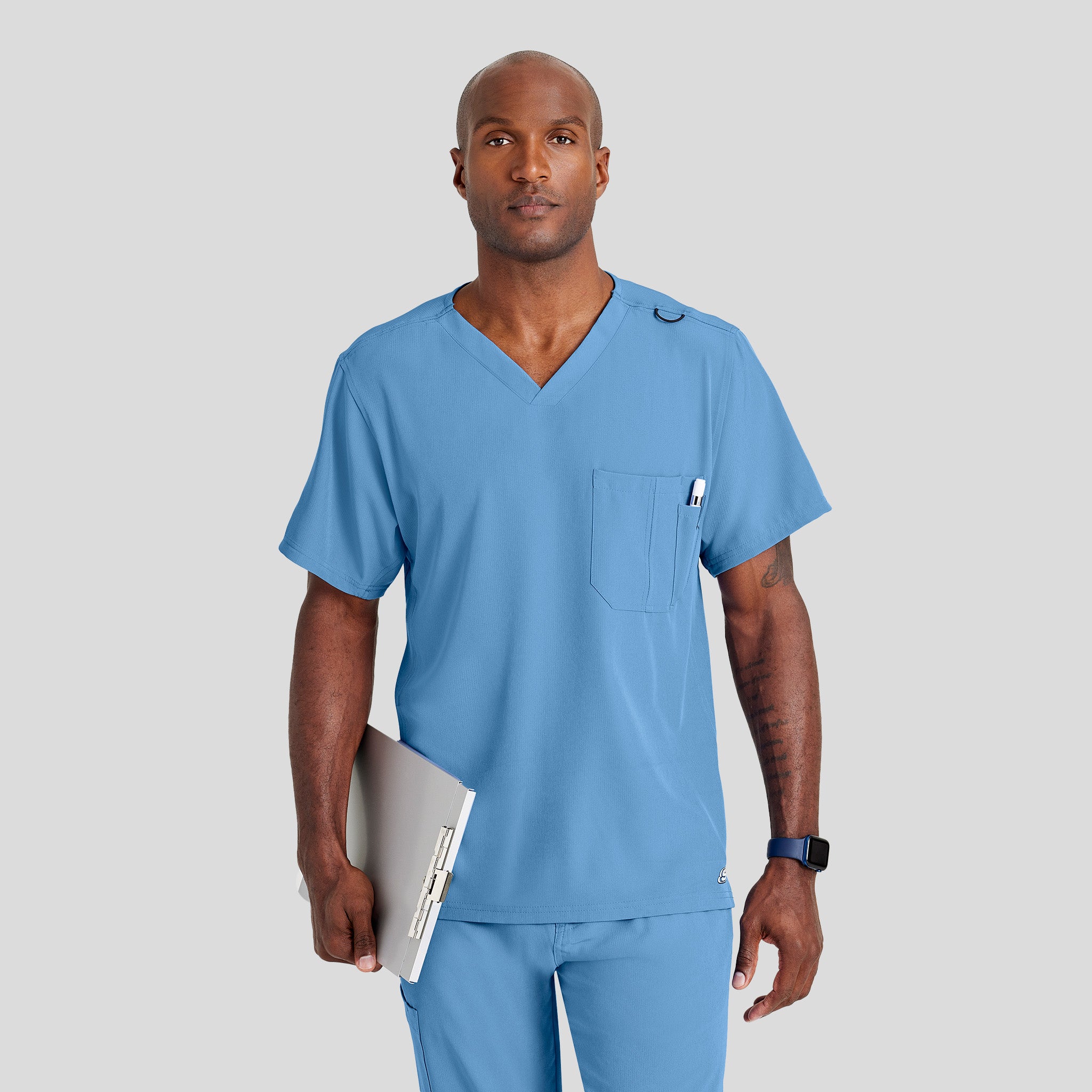 Men's Structure 1-Pocket V-Neck Scrub Top | Ciel