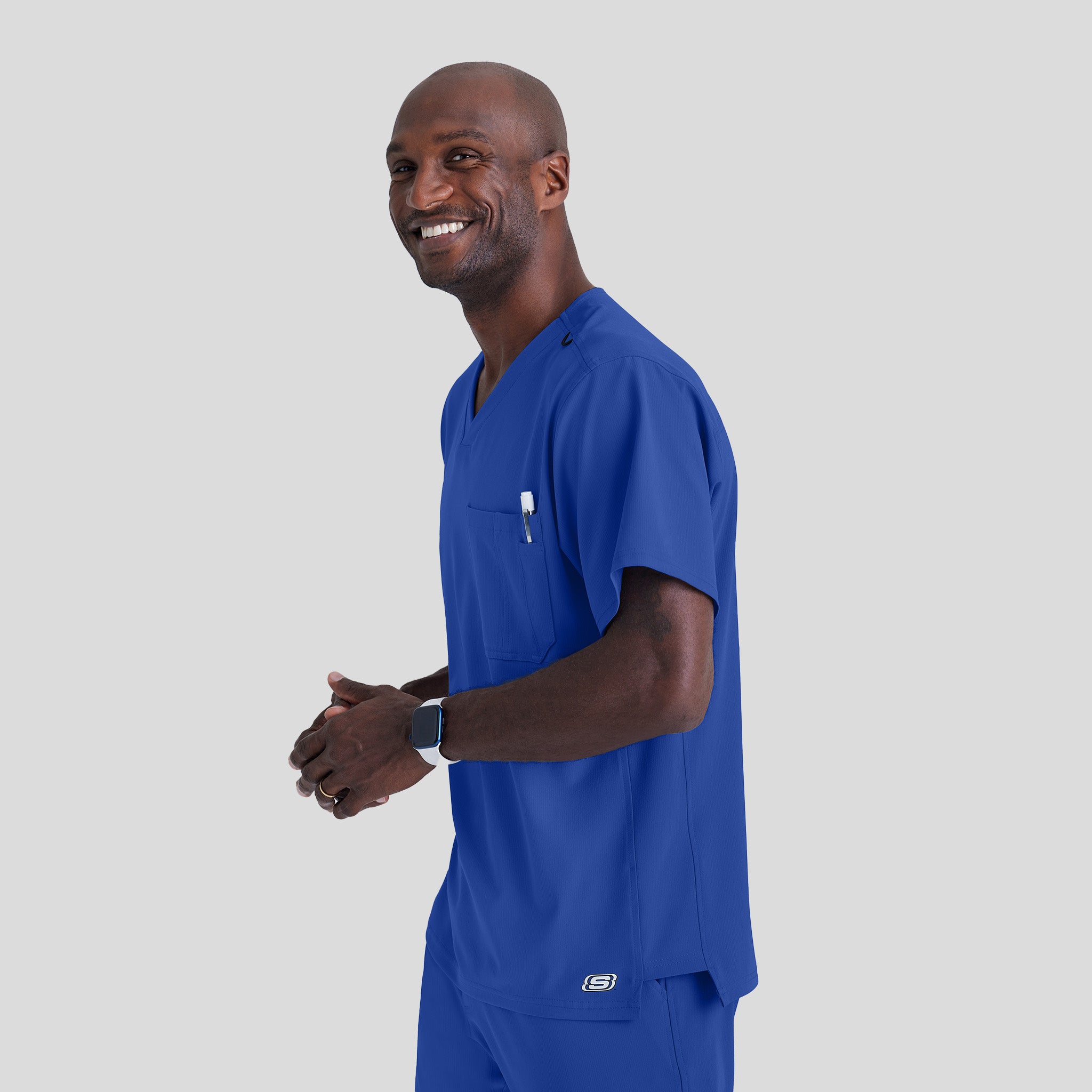 Men's Structure 1-Pocket V-Neck Scrub Top | Galaxy