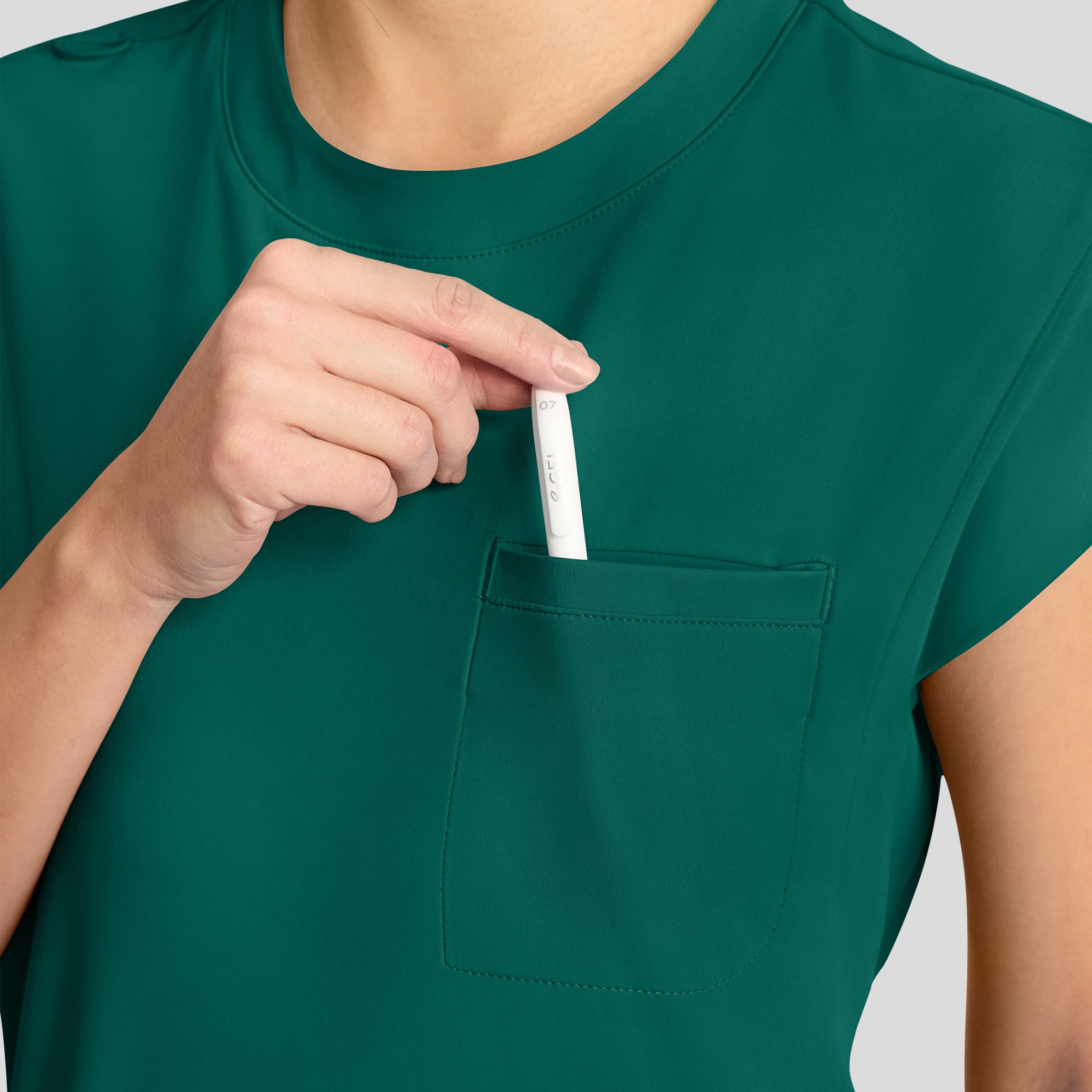 Achieve Crew Neck Scrub Top | Hunter