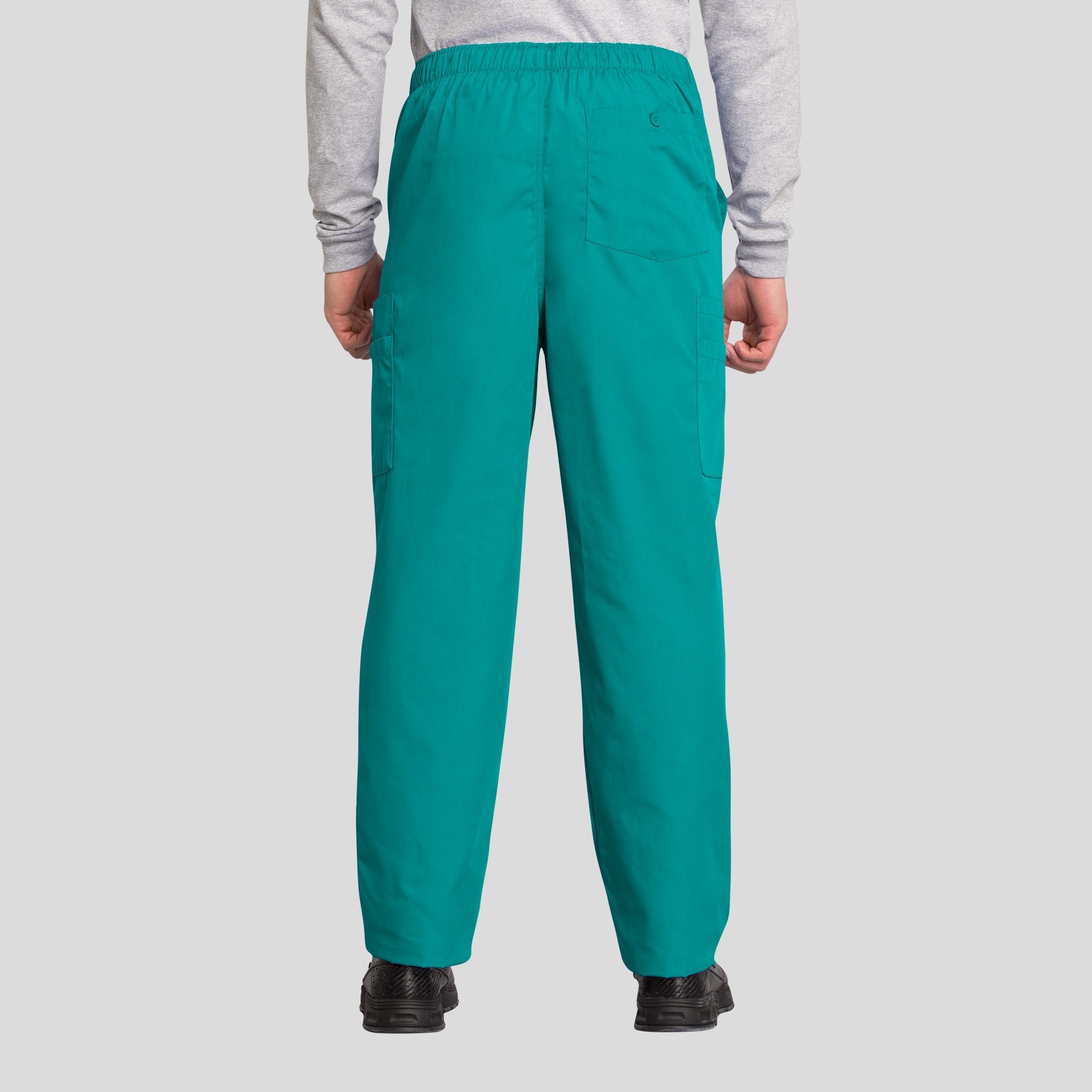 Men's Drawstring Cargo Scrub Pant | Teal
