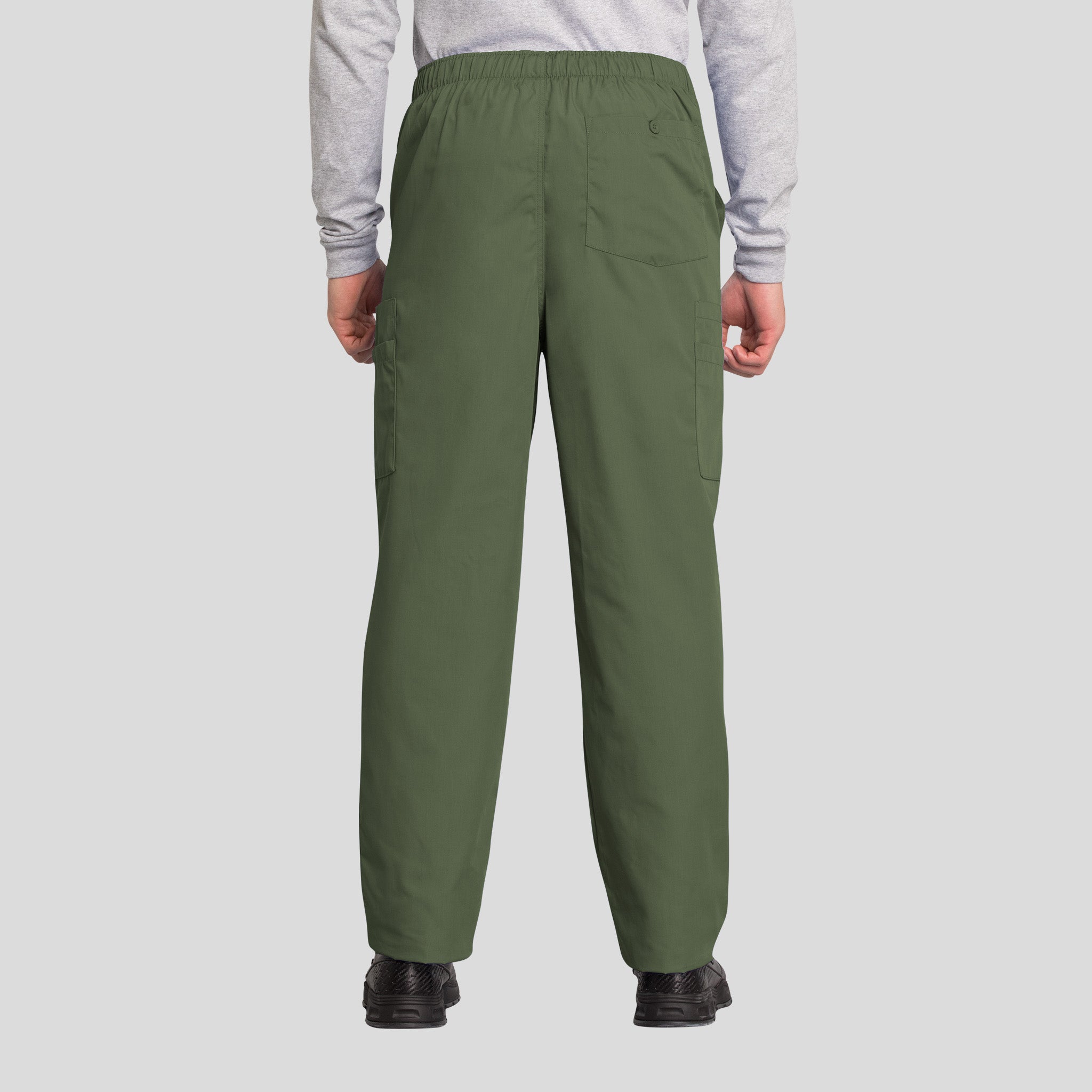 Men's Drawstring Cargo Scrub Pant | Olive