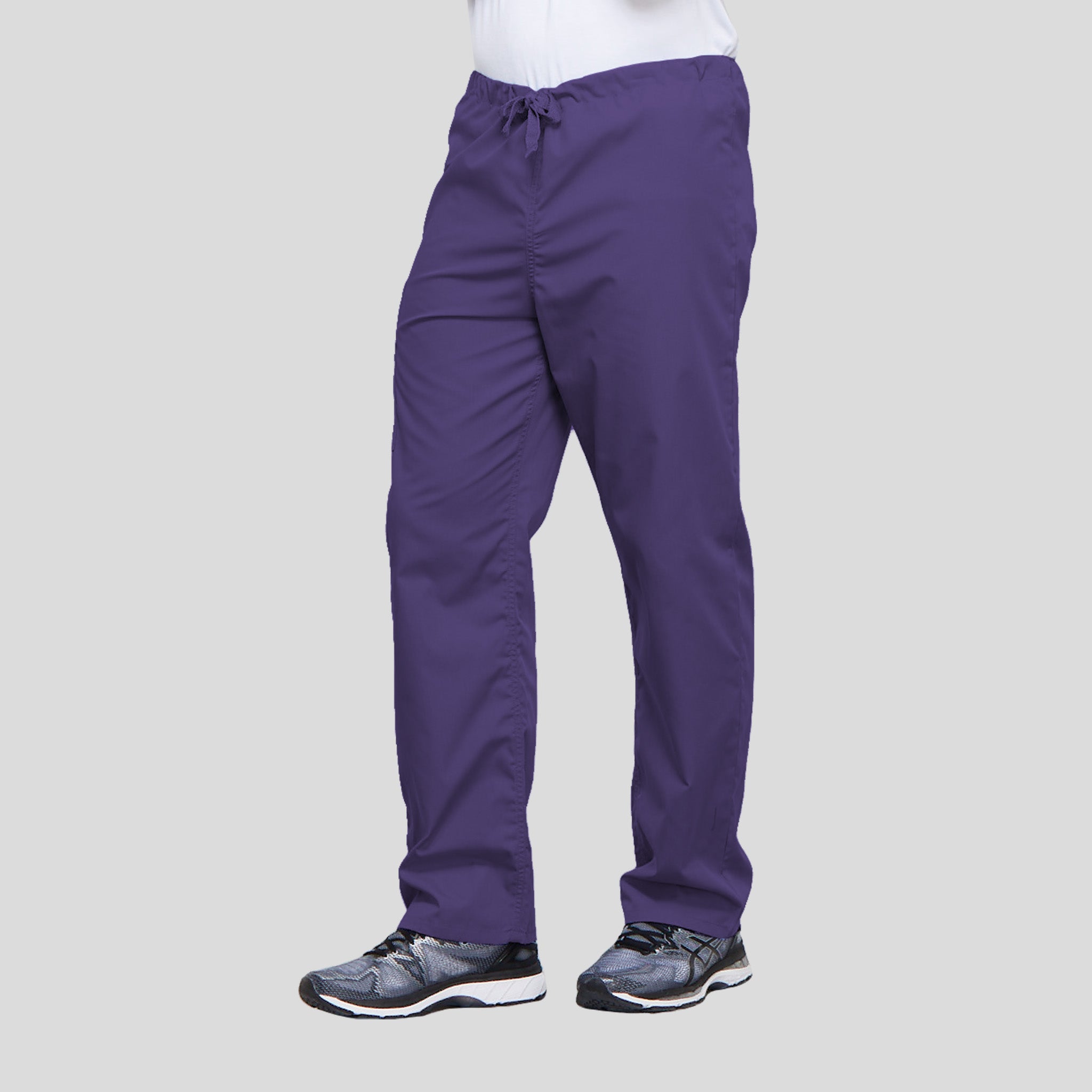 Unisex Drawstring Cargo Scrub Pant | Grape