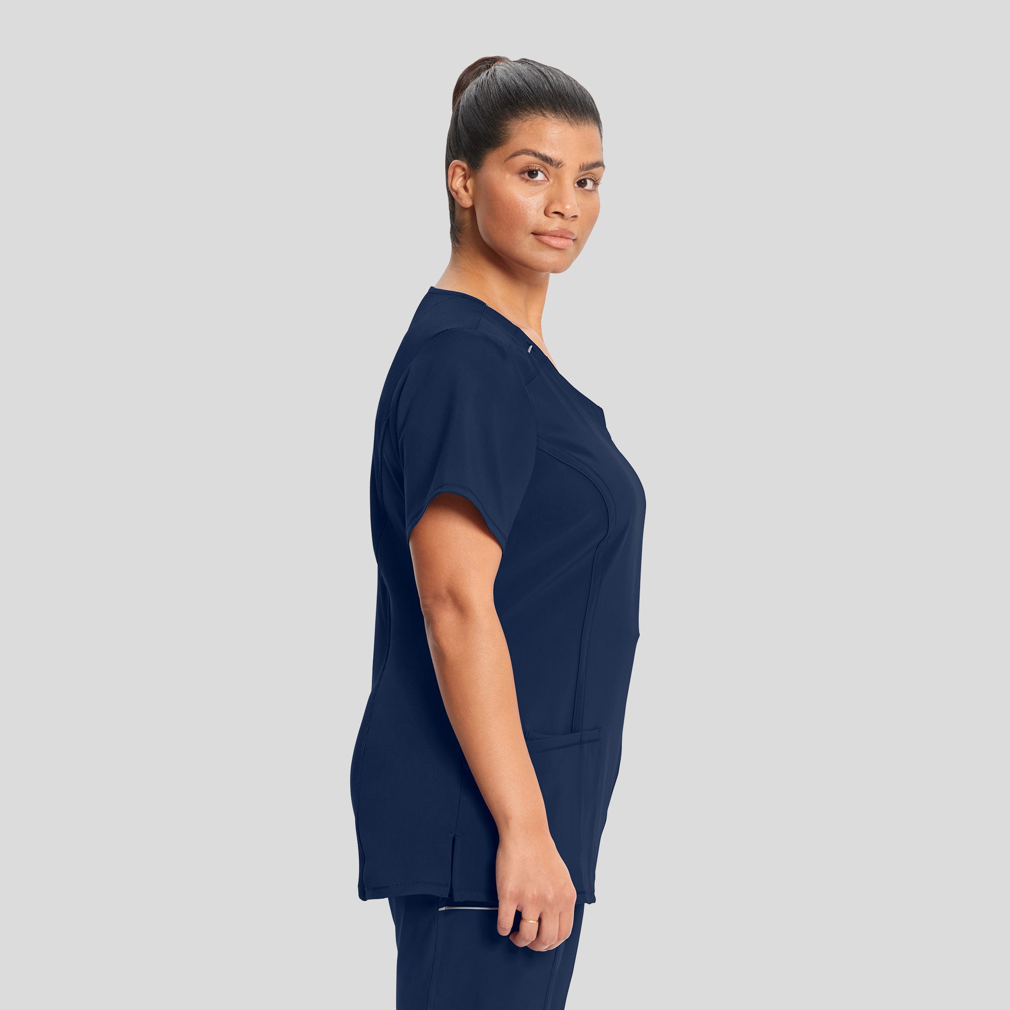 Women's Round Neck Top | Navy