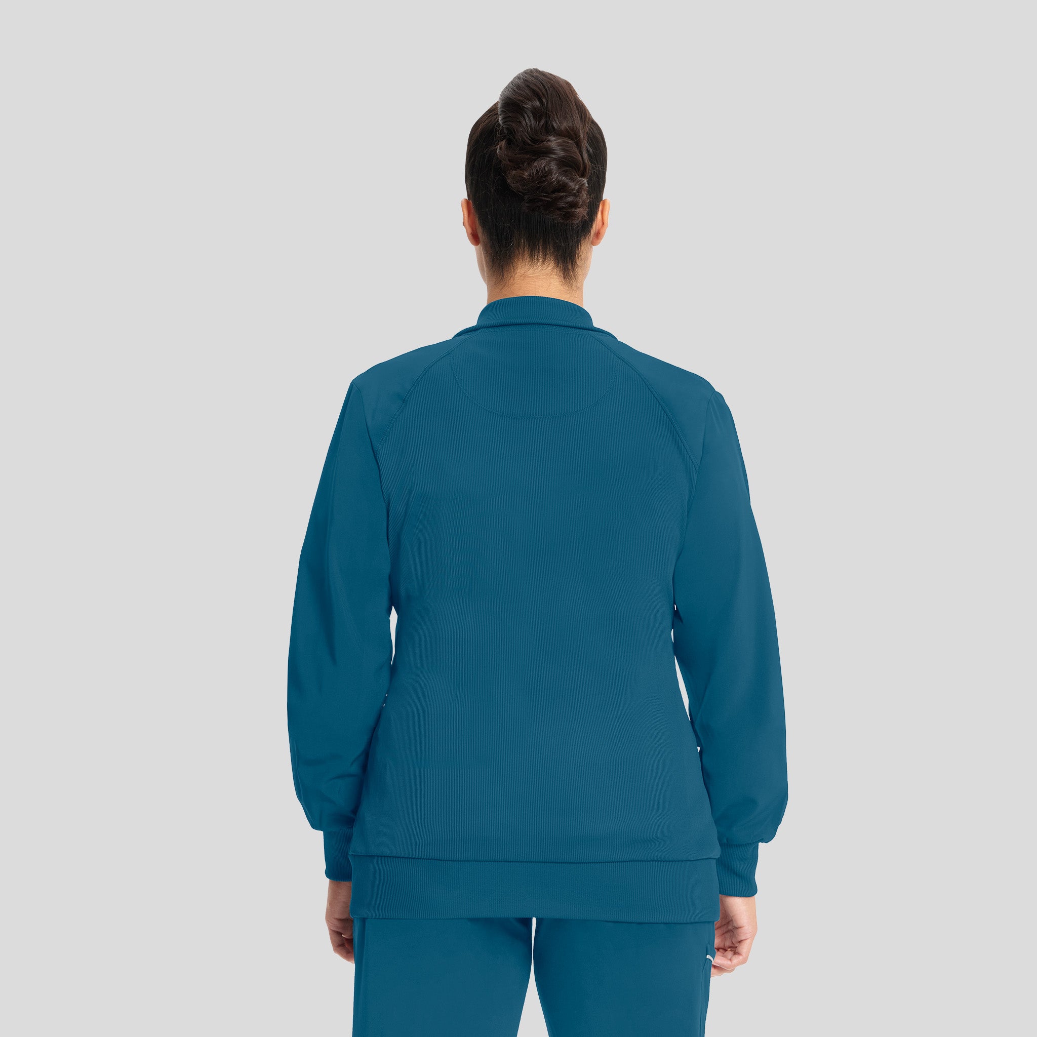Women's Zip Front Warm-Up | Caribbean