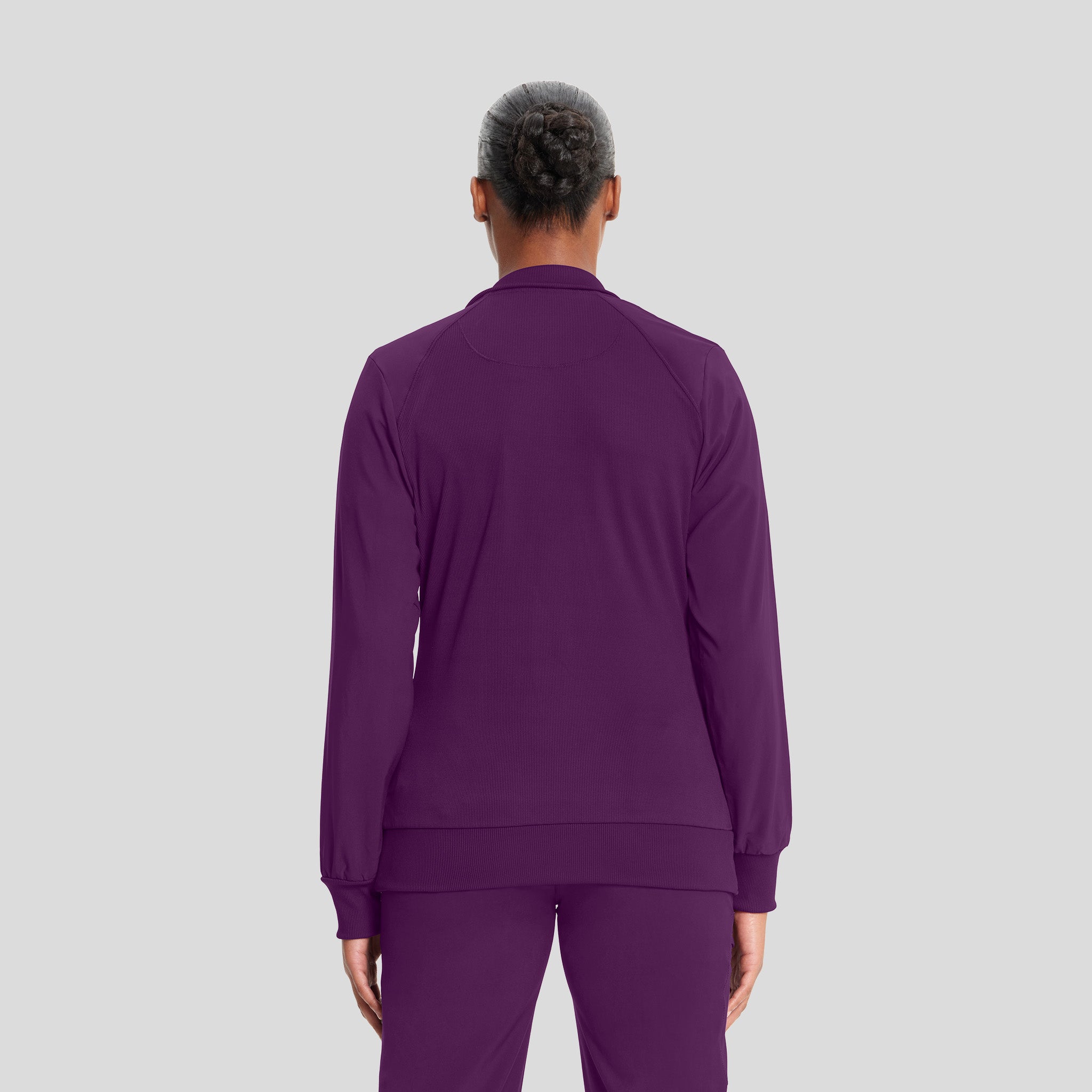 Women's Zip Front Warm-Up | Eggplant