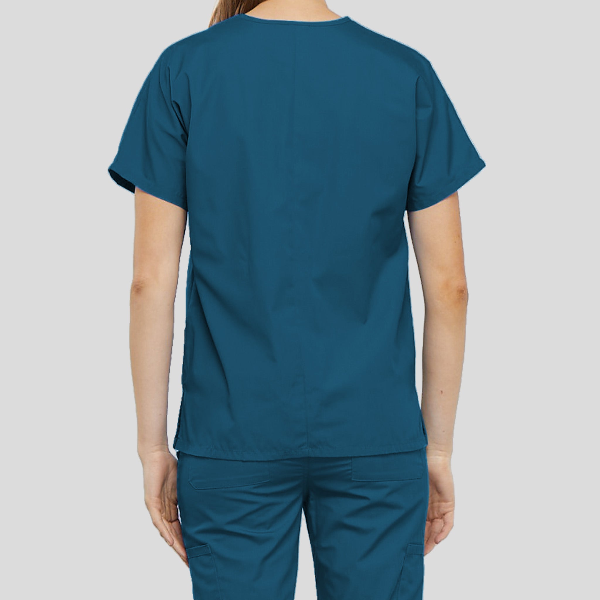 Women's V-Neck 2 Pocket | Caribbean