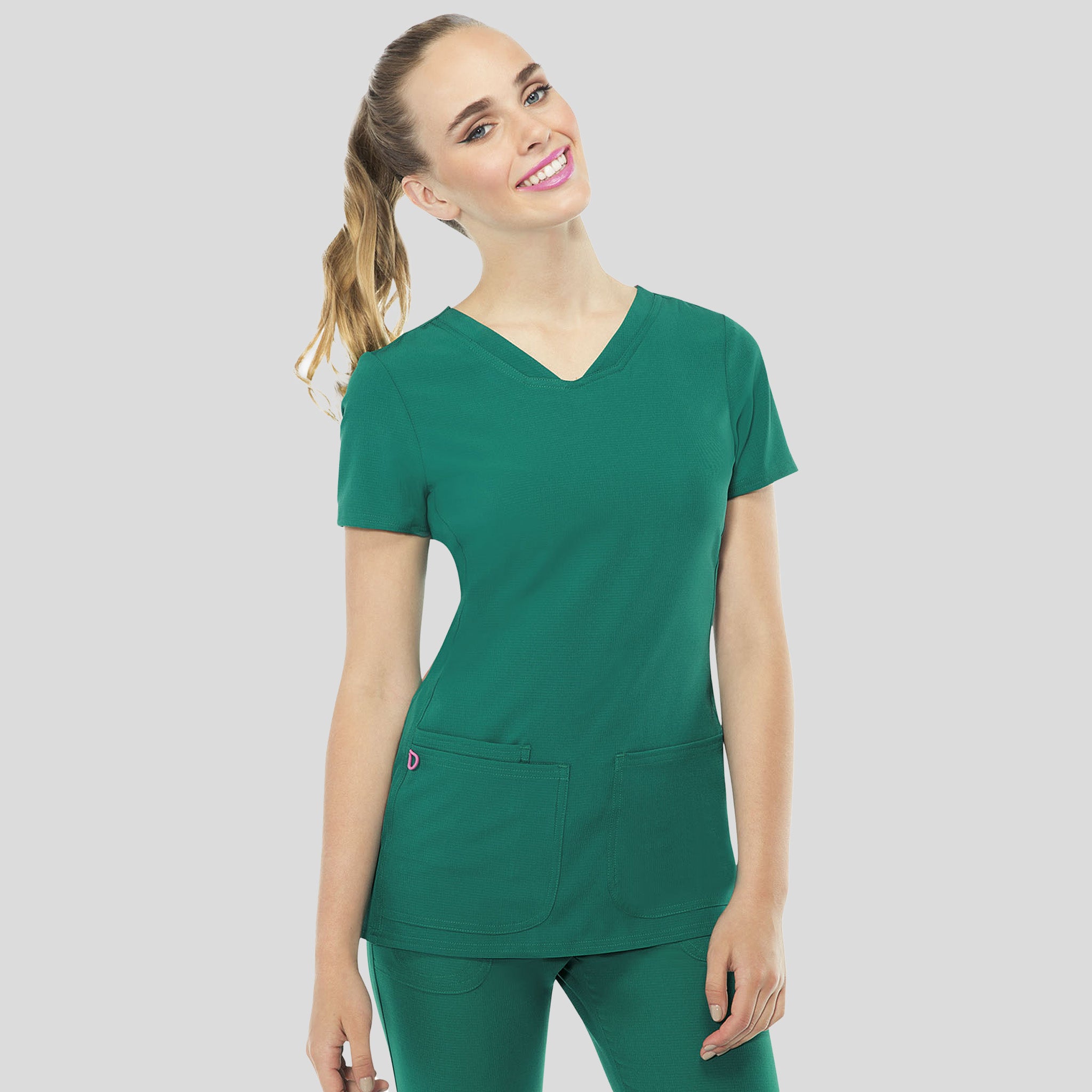 Pitter-Pat V-Neck Top | Hunter