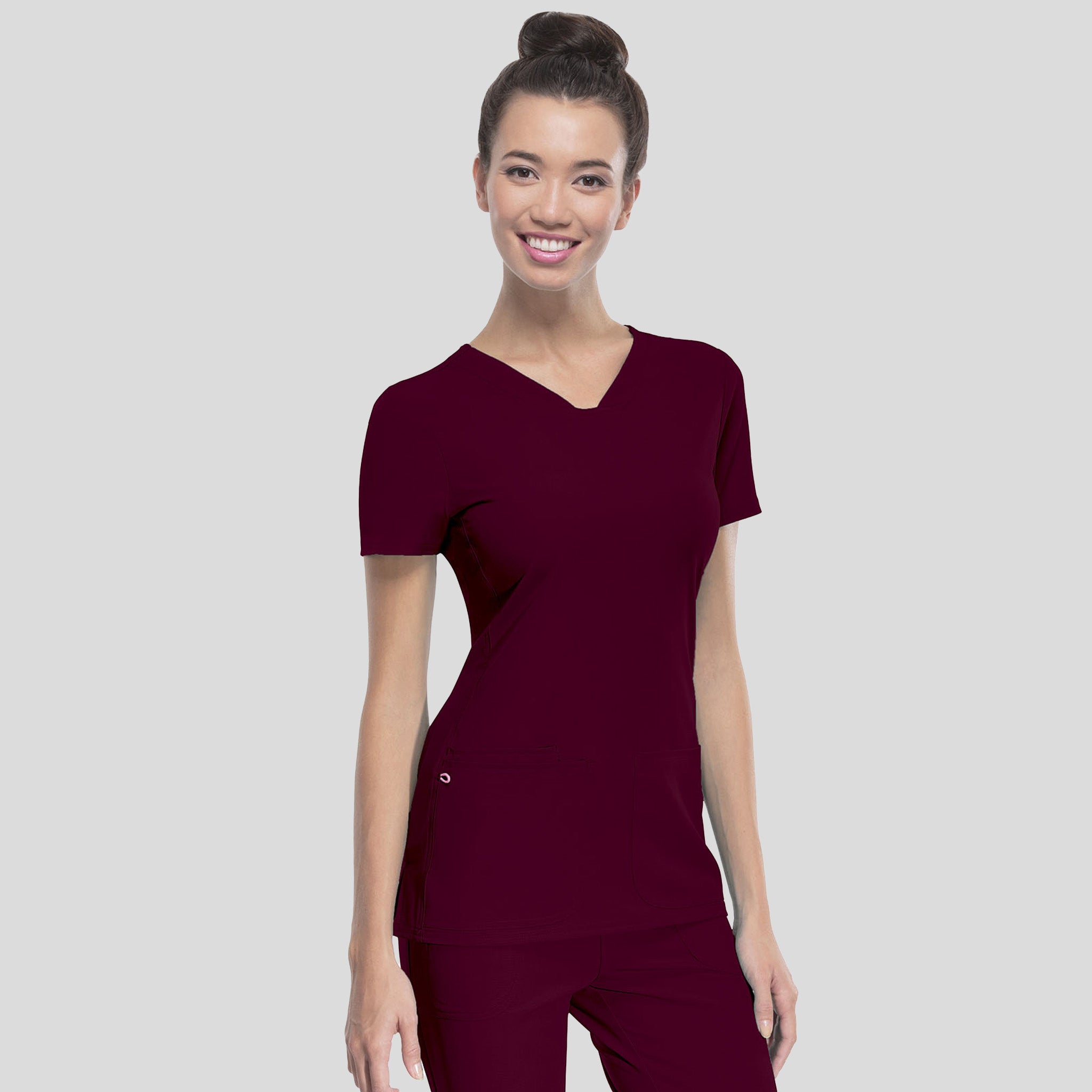 Pitter-Pat V-Neck Top | Wine