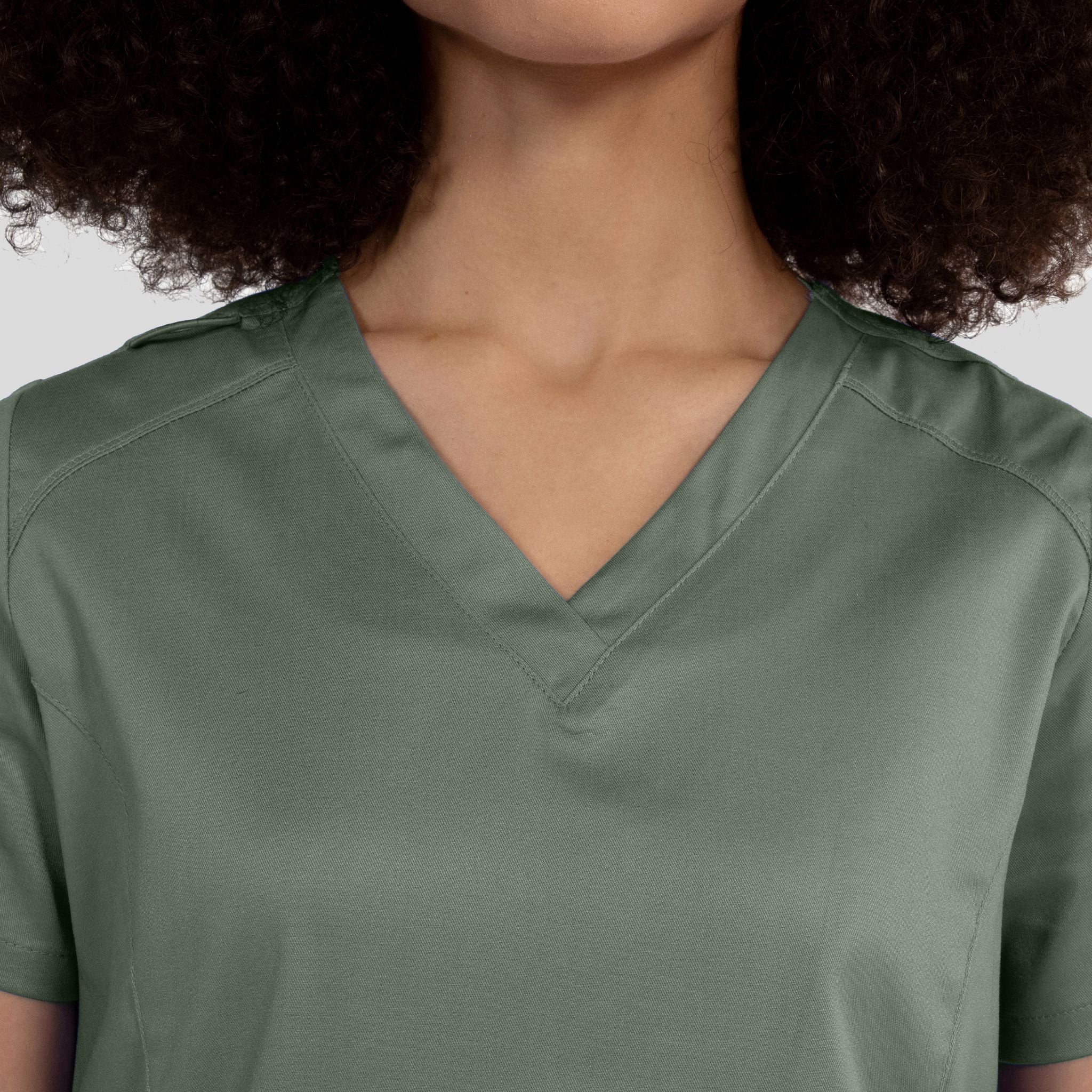 Women’s V-Neck Top | Olive