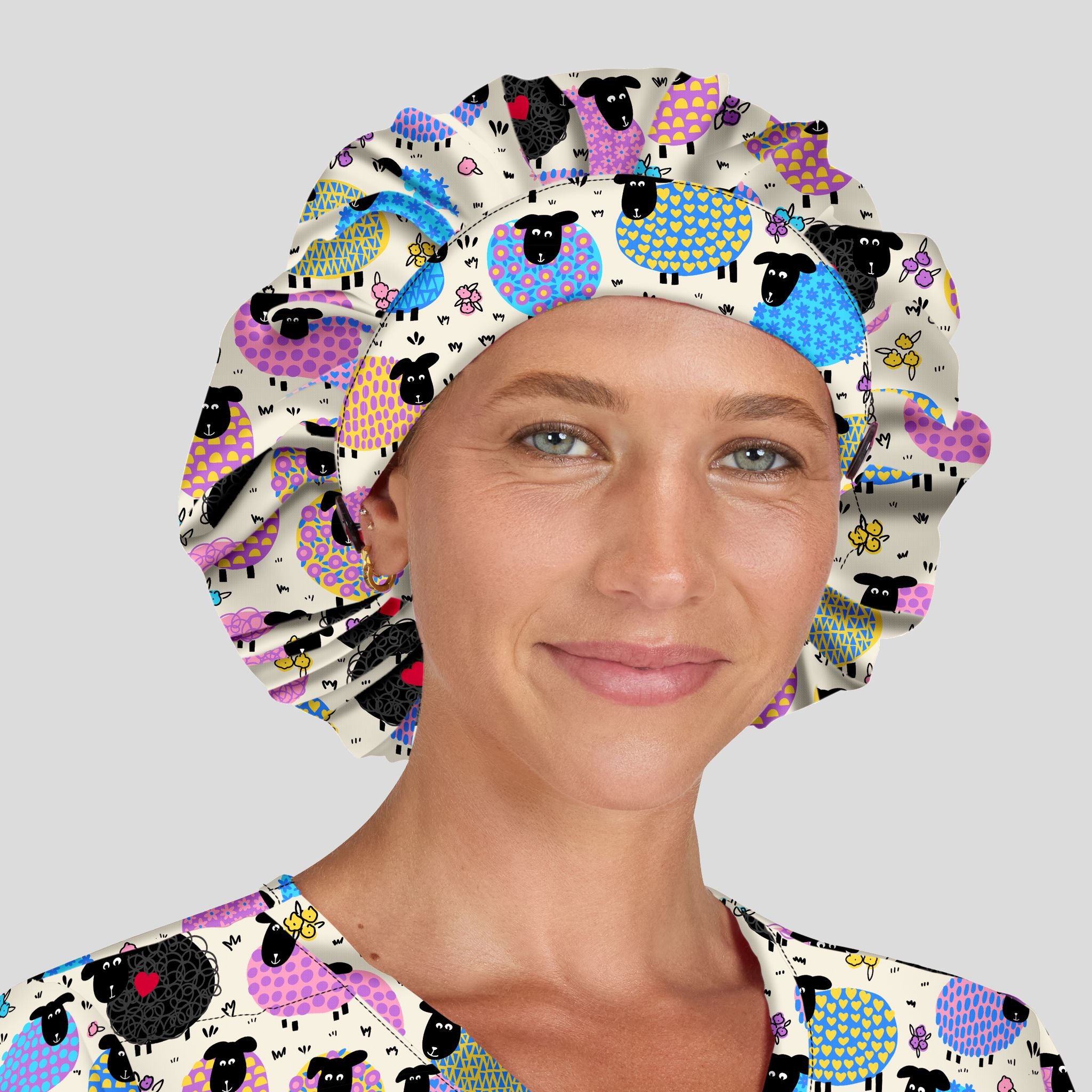 Find the Black Sheep Bouffant Cap