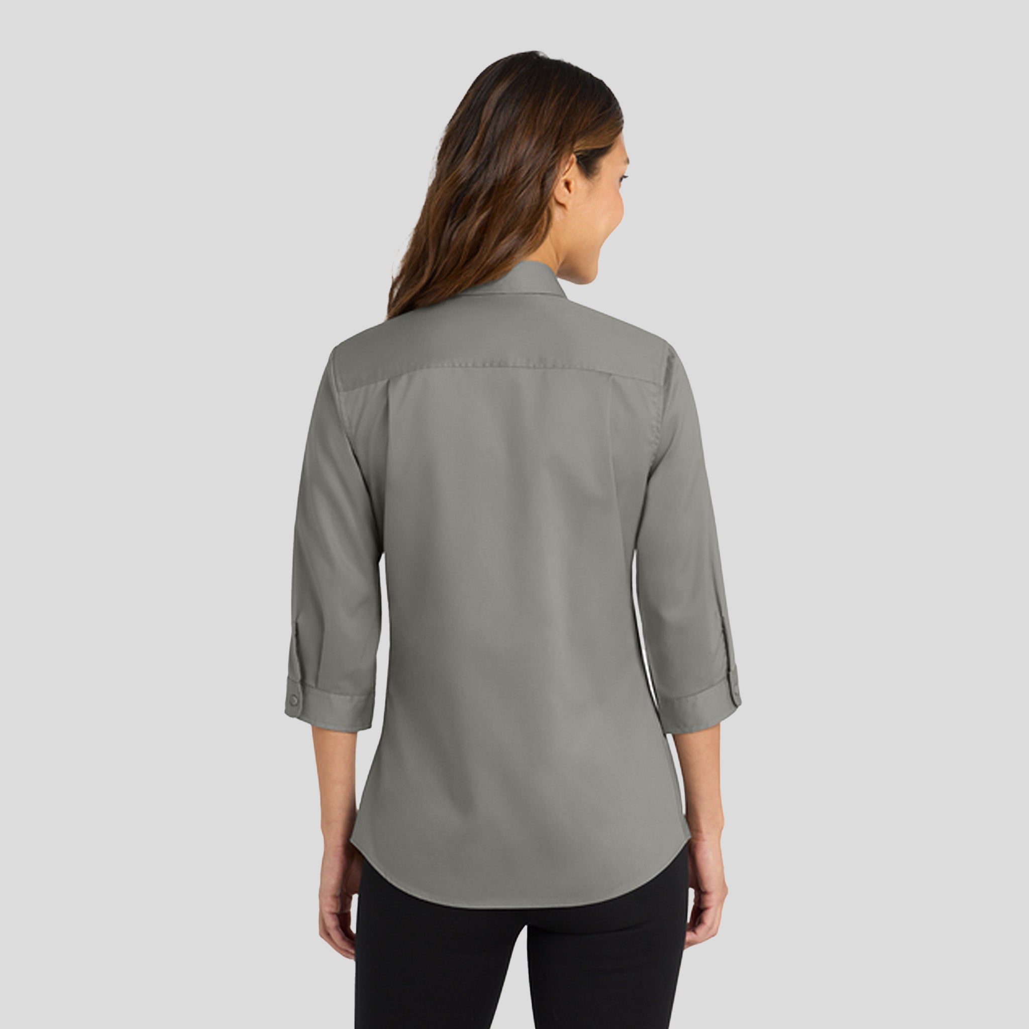 Women's 3/4-Sleeve SuperPro™ Twill Shirt | Monument Grey