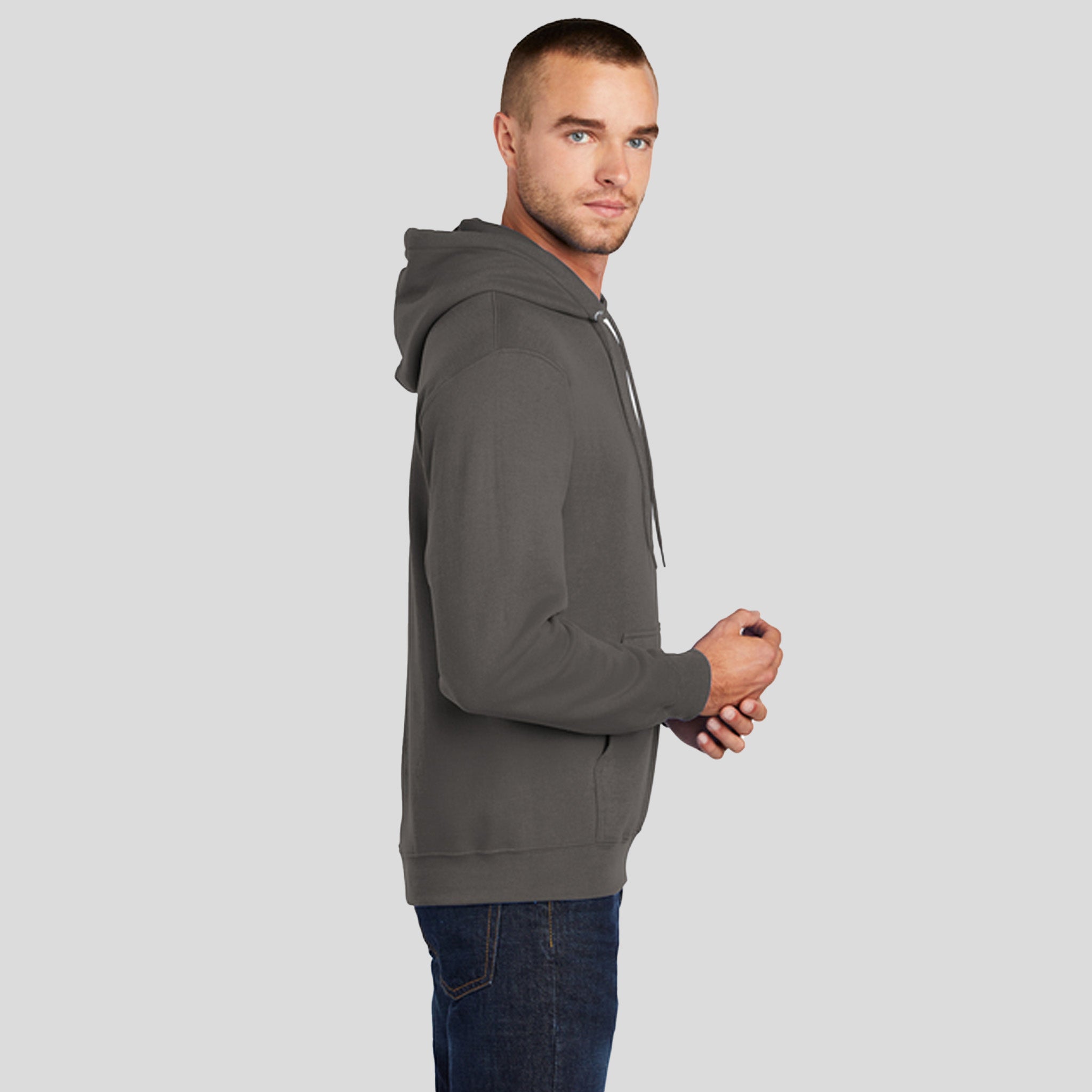 Men's Tall Core Fleece Pullover Hooded Sweatshirt | Charcoal
