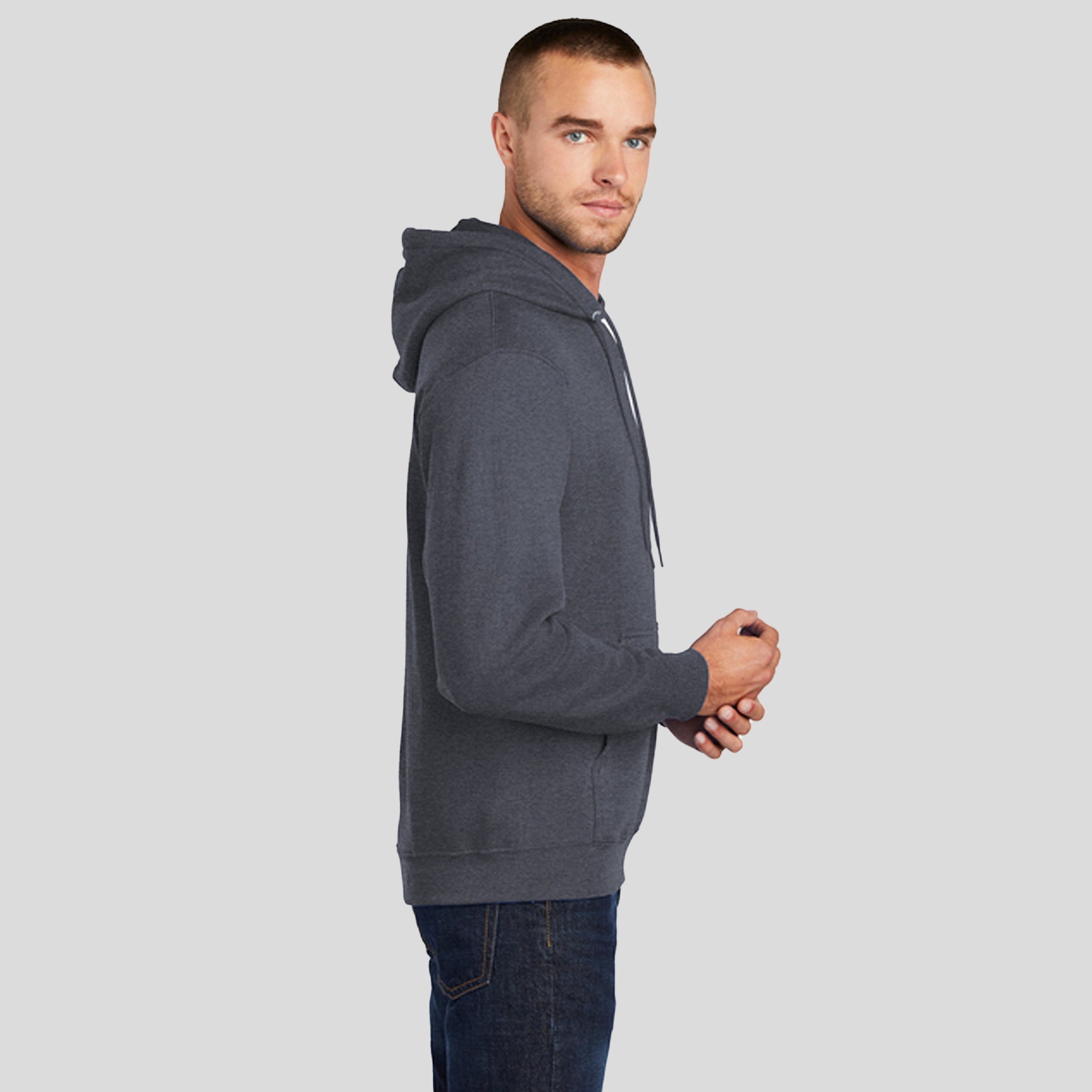 Men's Tall Core Fleece Pullover Hooded Sweatshirt | Heather Navy