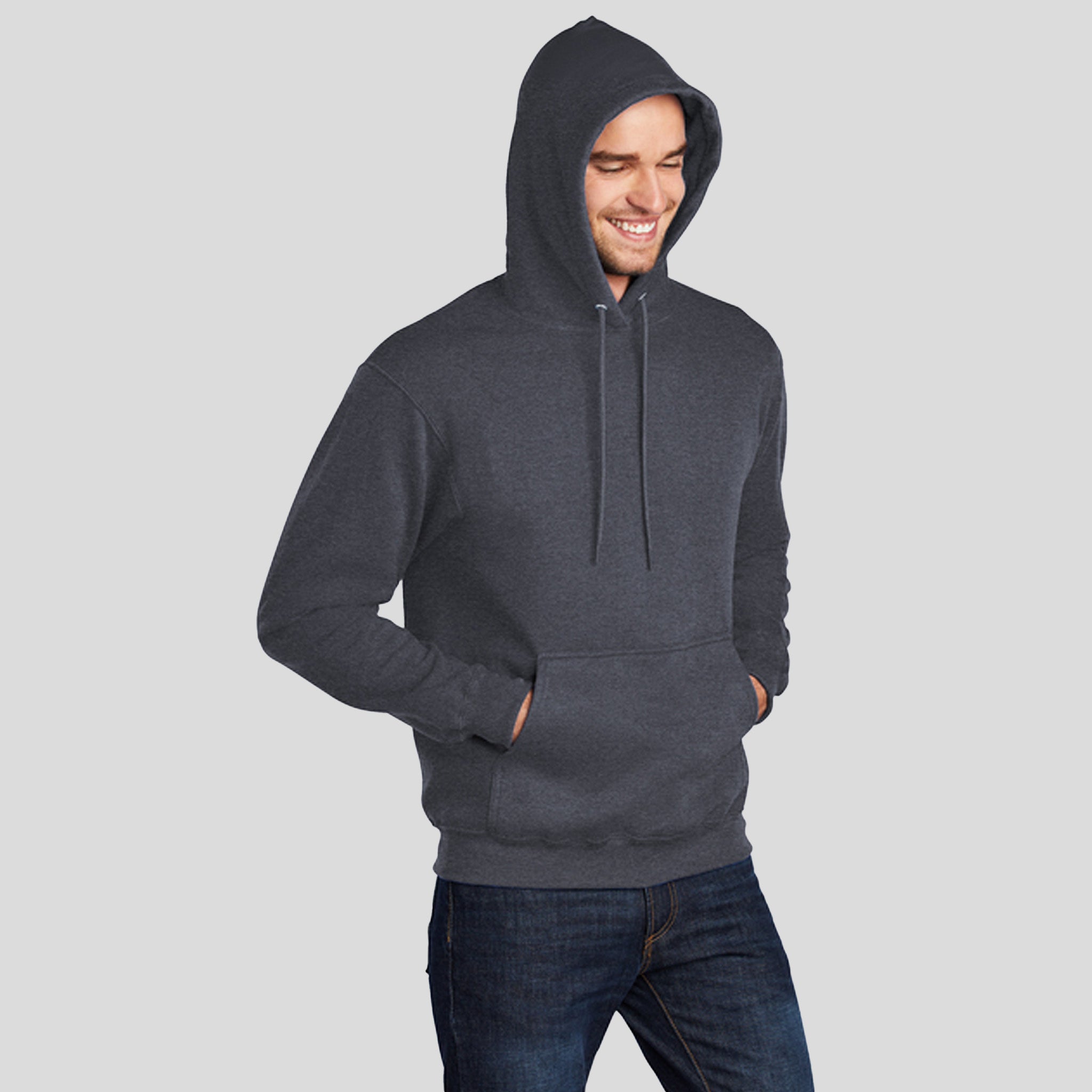 Men's Tall Core Fleece Pullover Hooded Sweatshirt | Heather Navy