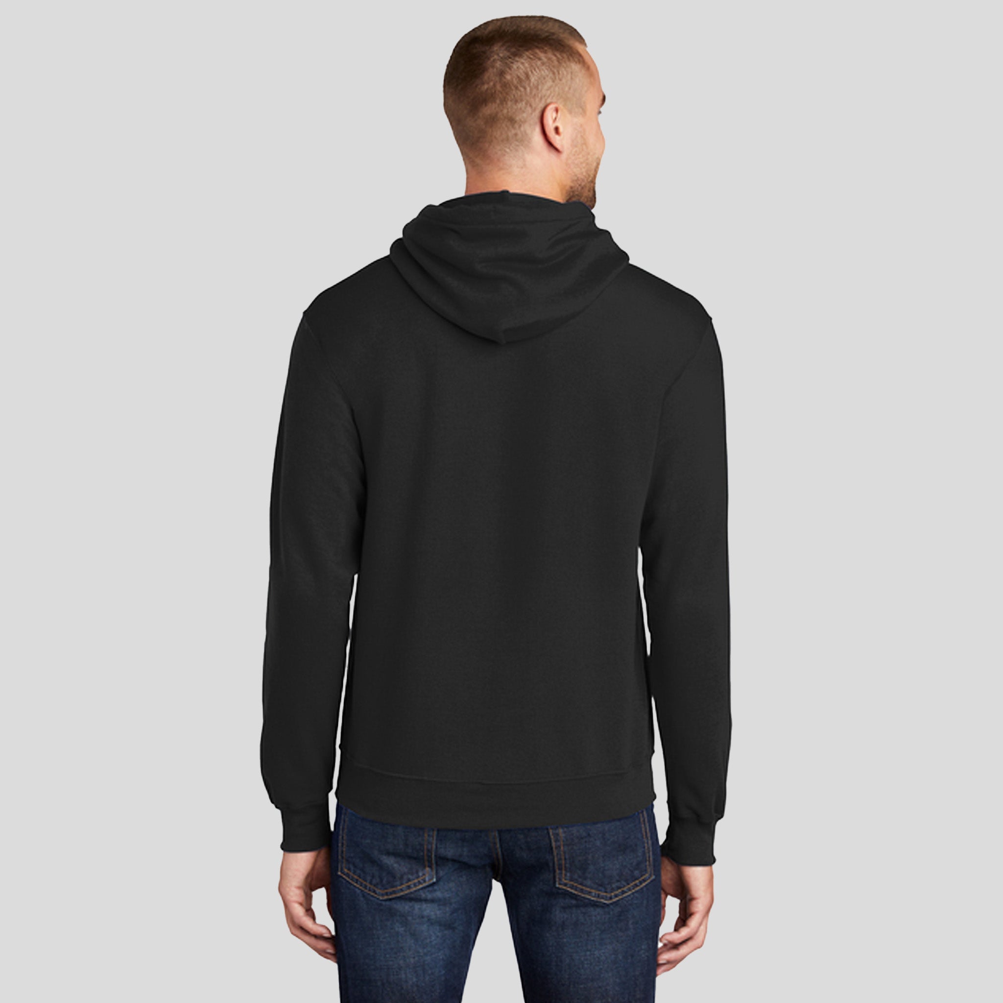 Men's Tall Core Fleece Pullover Hooded Sweatshirt | Jet Black