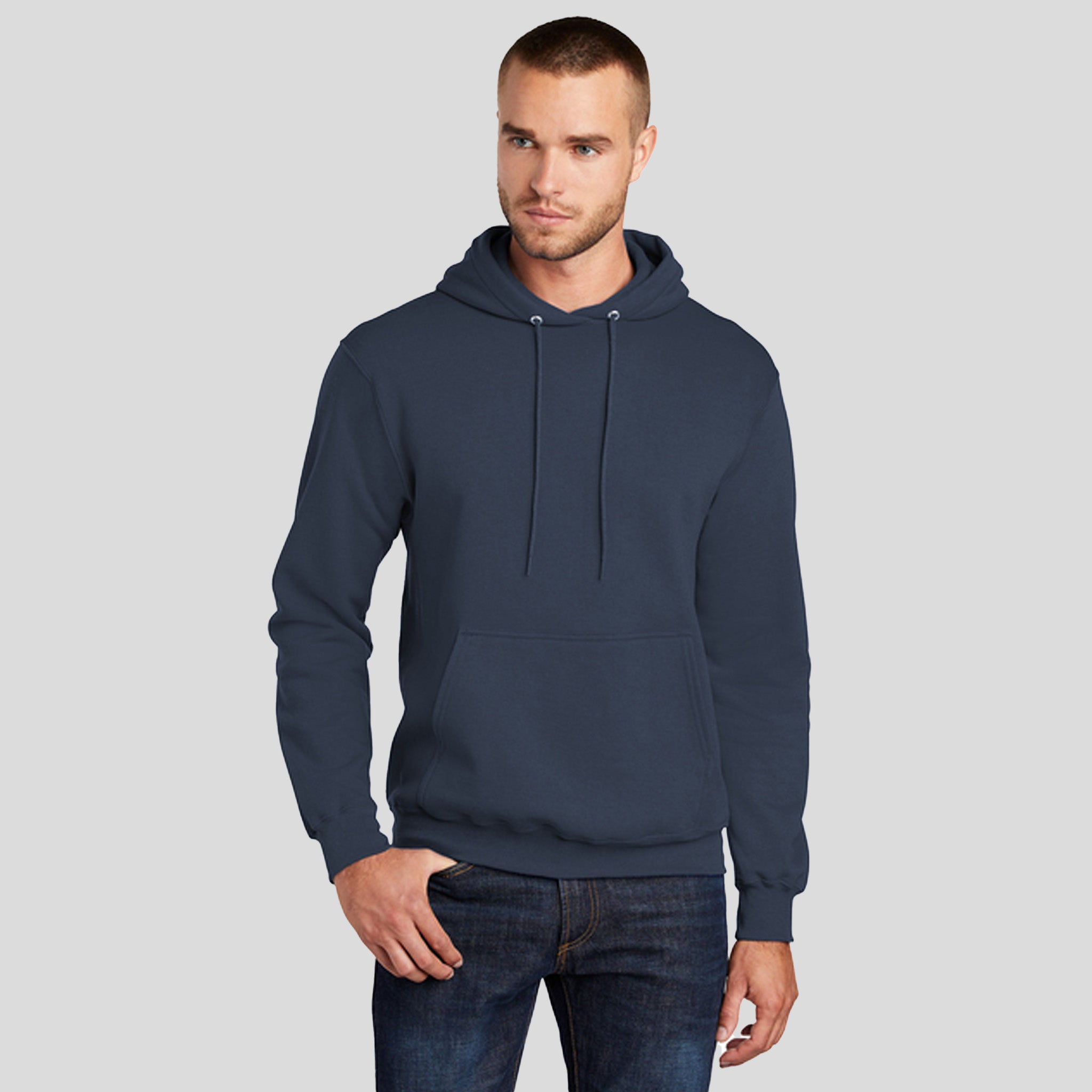 Men's Tall Core Fleece Pullover Hooded Sweatshirt | Navy