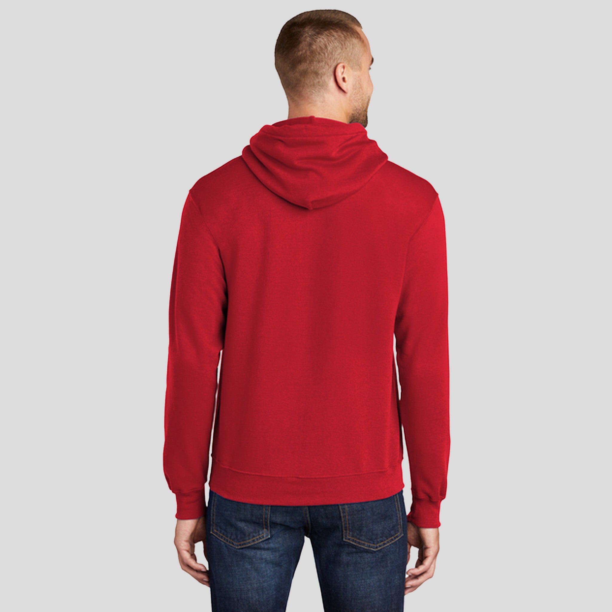 Men's Tall Core Fleece Pullover Hooded Sweatshirt | Red