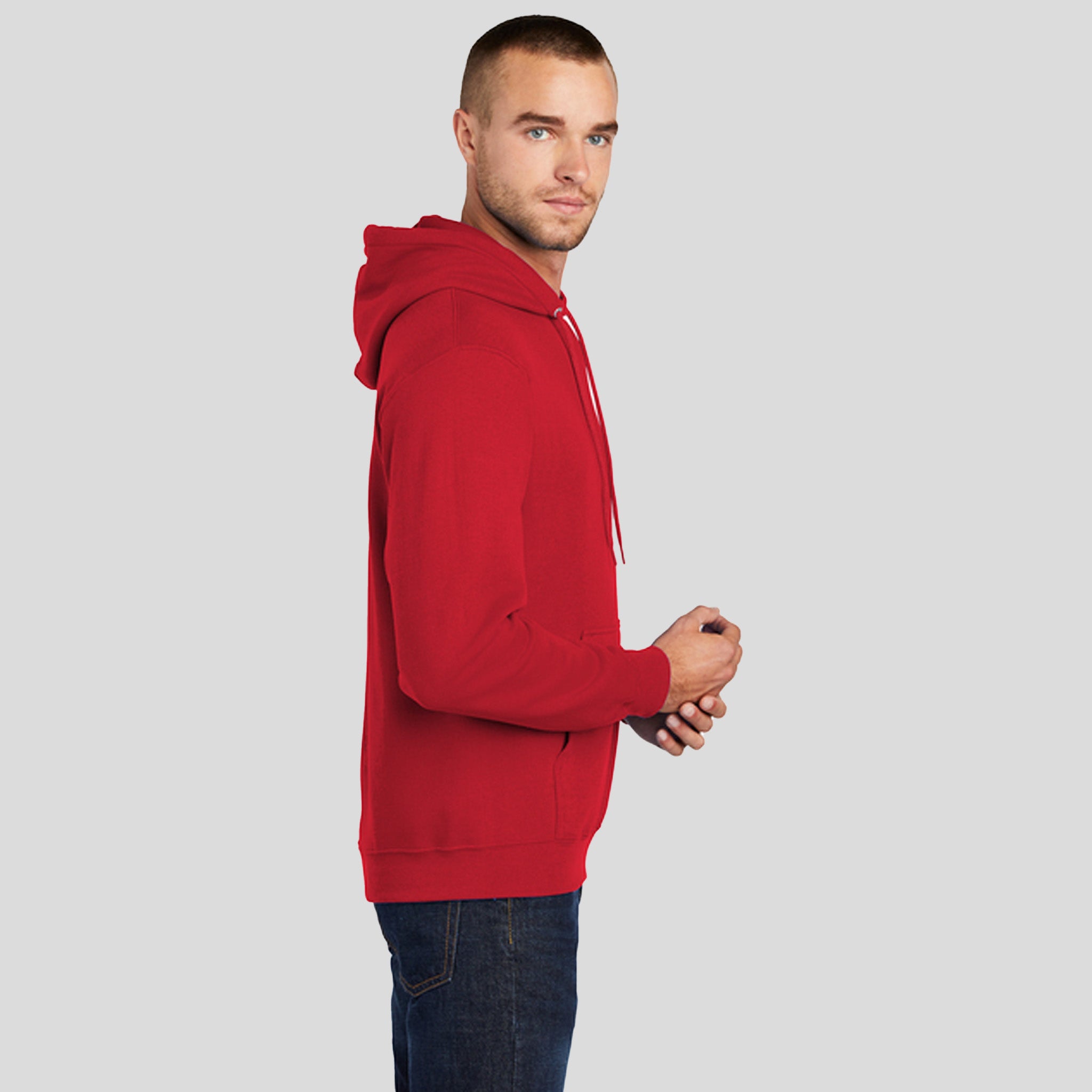 Men's Tall Core Fleece Pullover Hooded Sweatshirt | Red