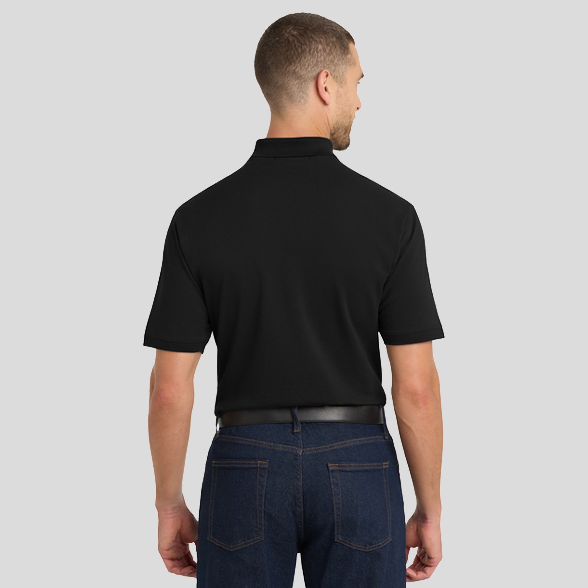 Men's Tall EZCotton® Polo | Black