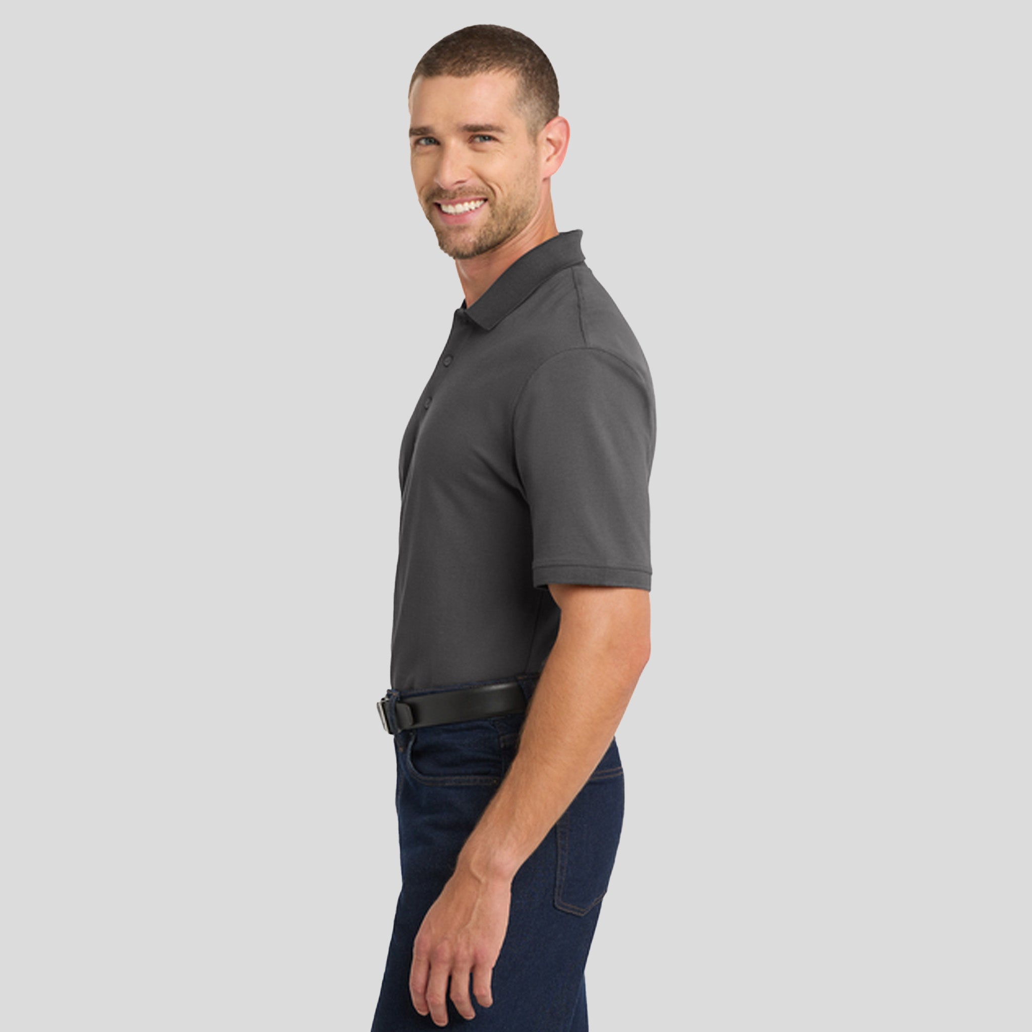 Men's Tall EZCotton® Polo | Sterling Grey